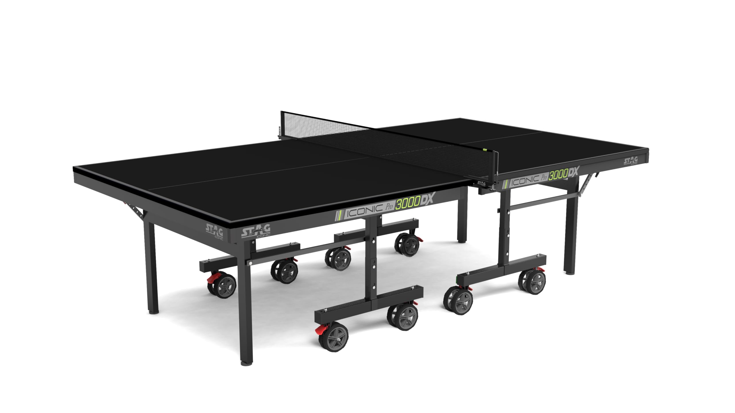 STAG WITH DEVICE Iconic New 2024 Launched 3000Dx Table Tennis (T.T) Table| Pro Tec25 Top For High-Performance And True Ball Bounce| Duty Pre-Assembled Table- (1 Cover,2 Tt Rackets,3 Balls,1 Clamp Net)-image-35