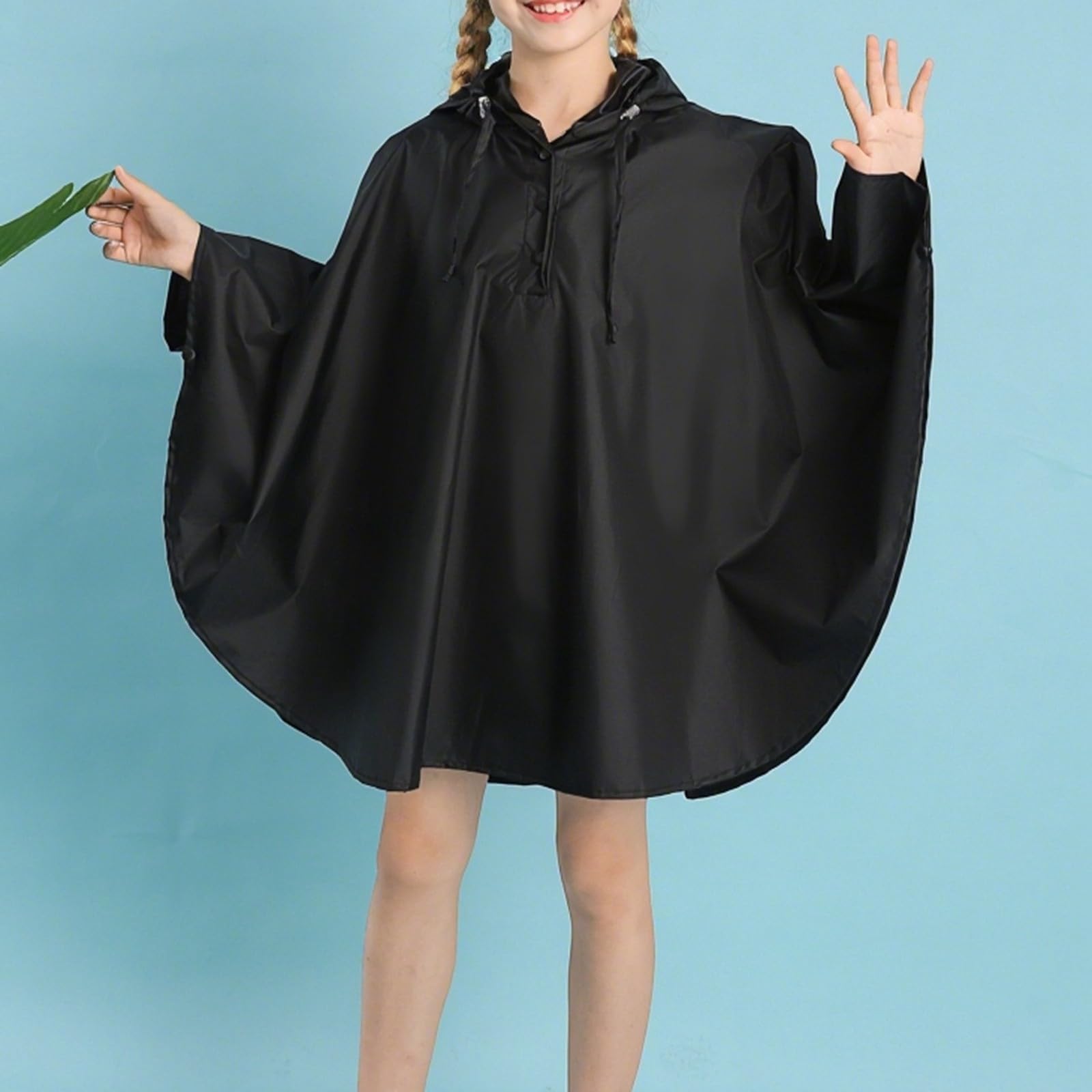 Manteau de Pluie Enfant, Imperméable léger pour Filles vêtement de Pluie idéal pour Aventures Loisirs école et Jeux en Plein air élégant et Fonctionnel pour Enfants de 3 à 14 Ans