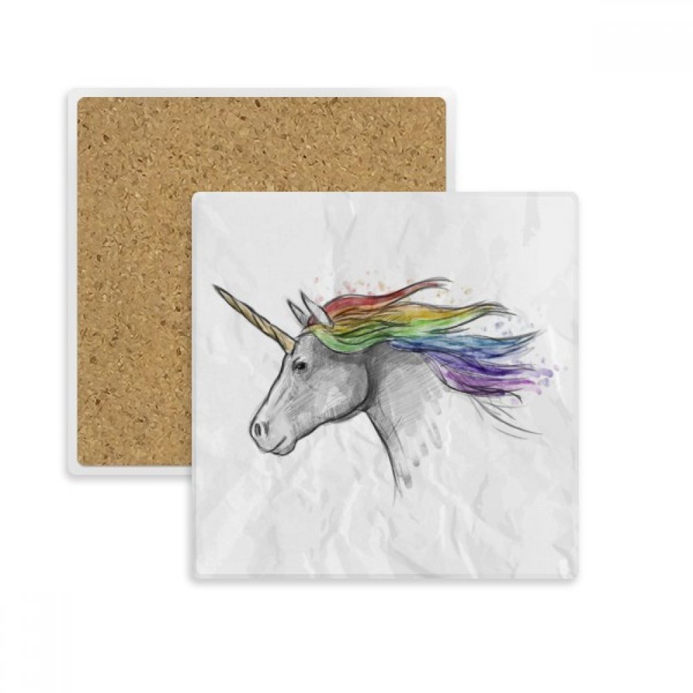 Dessous de verre aquarelle coloré licorne pour sublimer vos pauses café