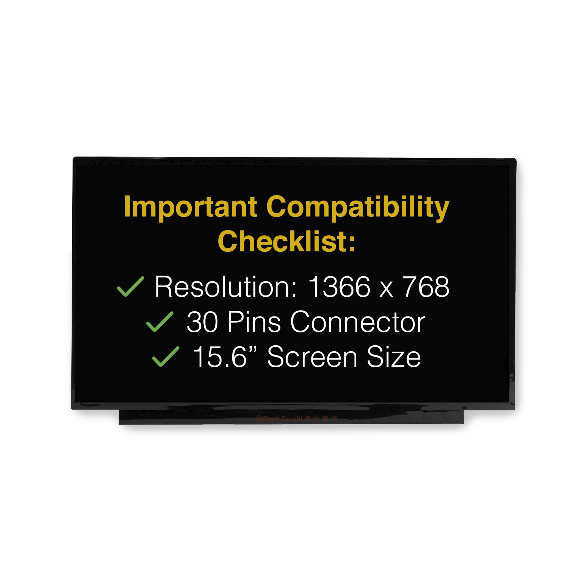 Dalle Ecran LED 15.6 LED pour portable HP COMPAQ Pavilion 15-P061NB 1366x768 Dalle Ecran LED 15.6 LED pour portable HP COMPAQ Pavilion 15-P061NB 1366x768