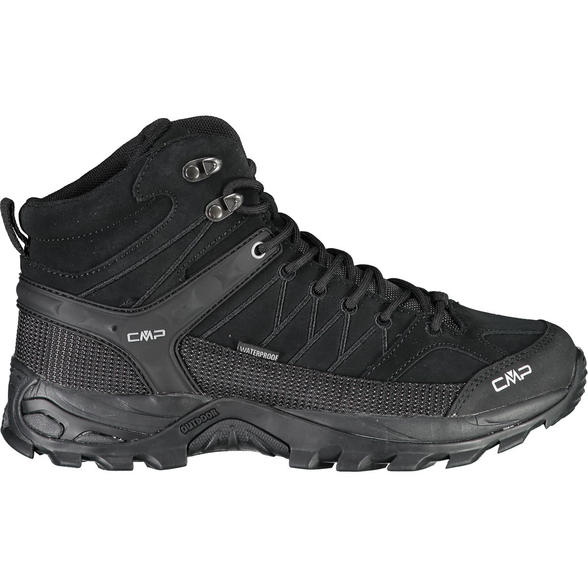 CMP Rigel Mid Trekking Shoes Wp Nero-Nero UK 10.5