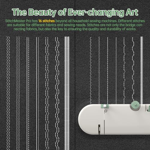 StitchMaster Pro:Ballet on twin needles.Sewing machine,sewing machine for beginners,Double needle and double thread,16 kinds of stitches.Sewing machine for Household,sewing machine for adults.(Full)