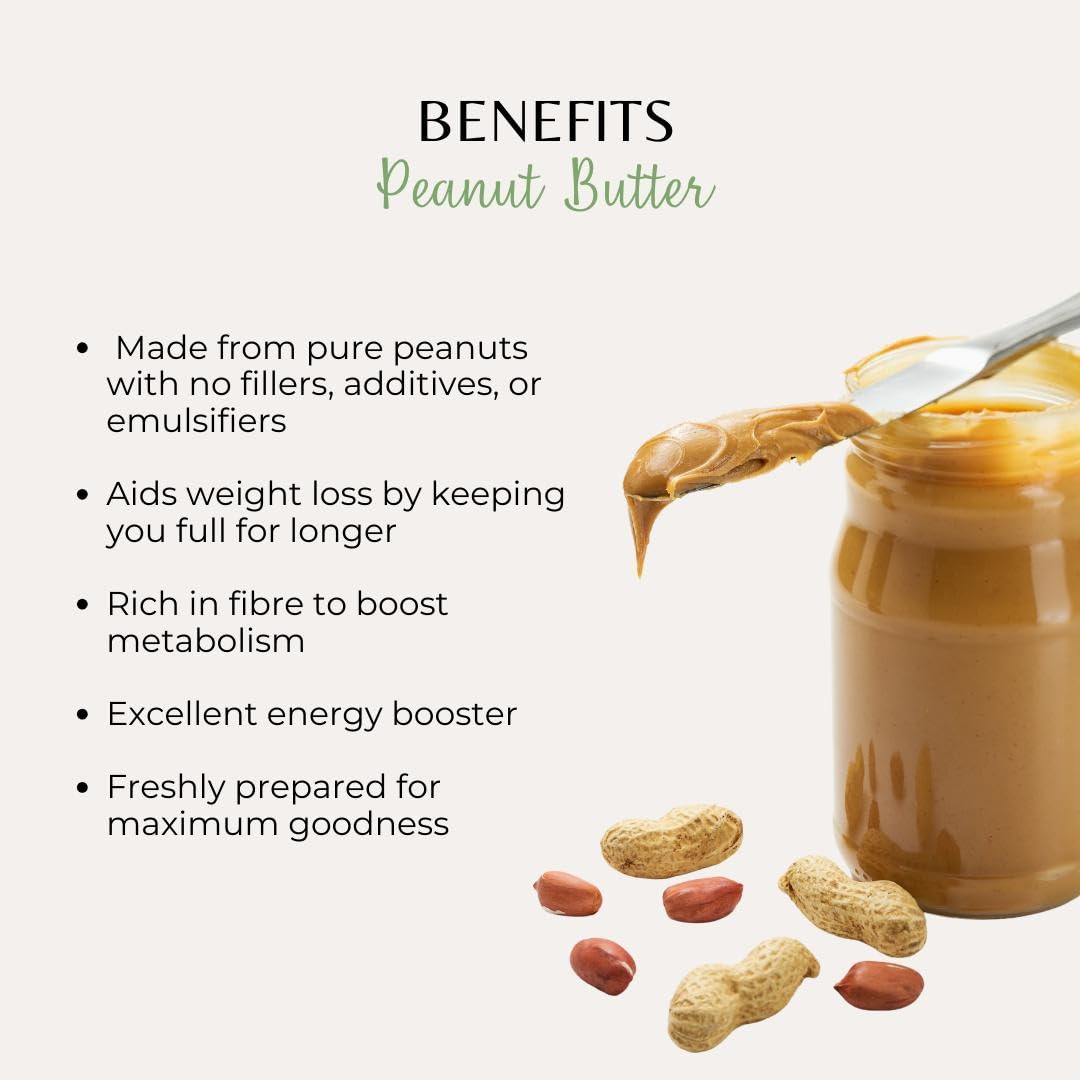 Aceso Peanut Butter,Protein Packed Spread,No Added Sugar,Creamy And Crunchy Healthy Snacks,220 grams 1