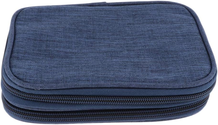 Crochet Hook Case, Travel Organizer Zipper Bag for Crochet Hooks, Interchangeable Circular Knitting Needles and Other Accessories (NO Accessories)