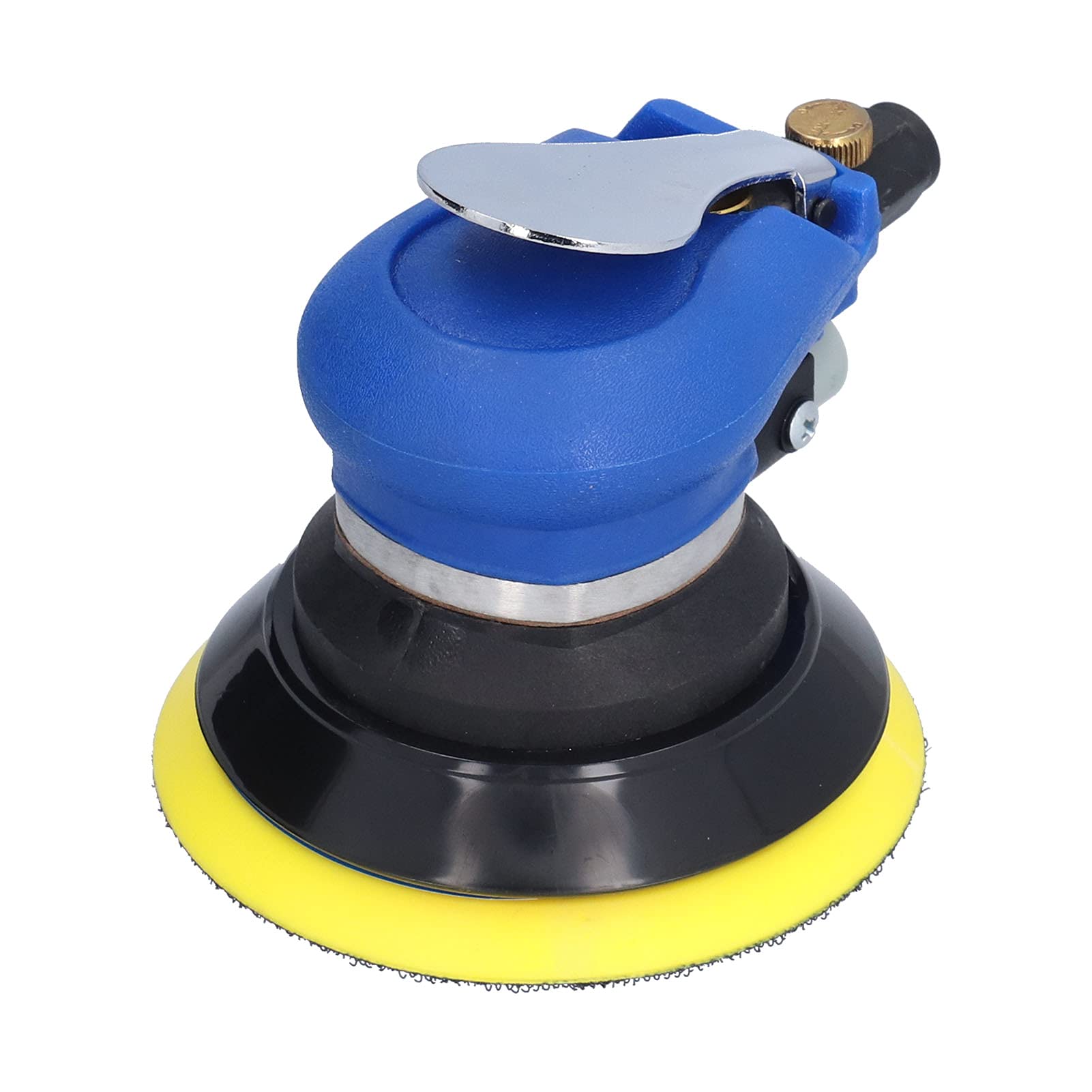 Lijadora orbital neumática de 5 pulgadas, 10000 rpm, rectificado rápido y rotación estable con movimiento de acero inoxidable de alta dureza, ideal para mecanizado CNC y pulido automotriz