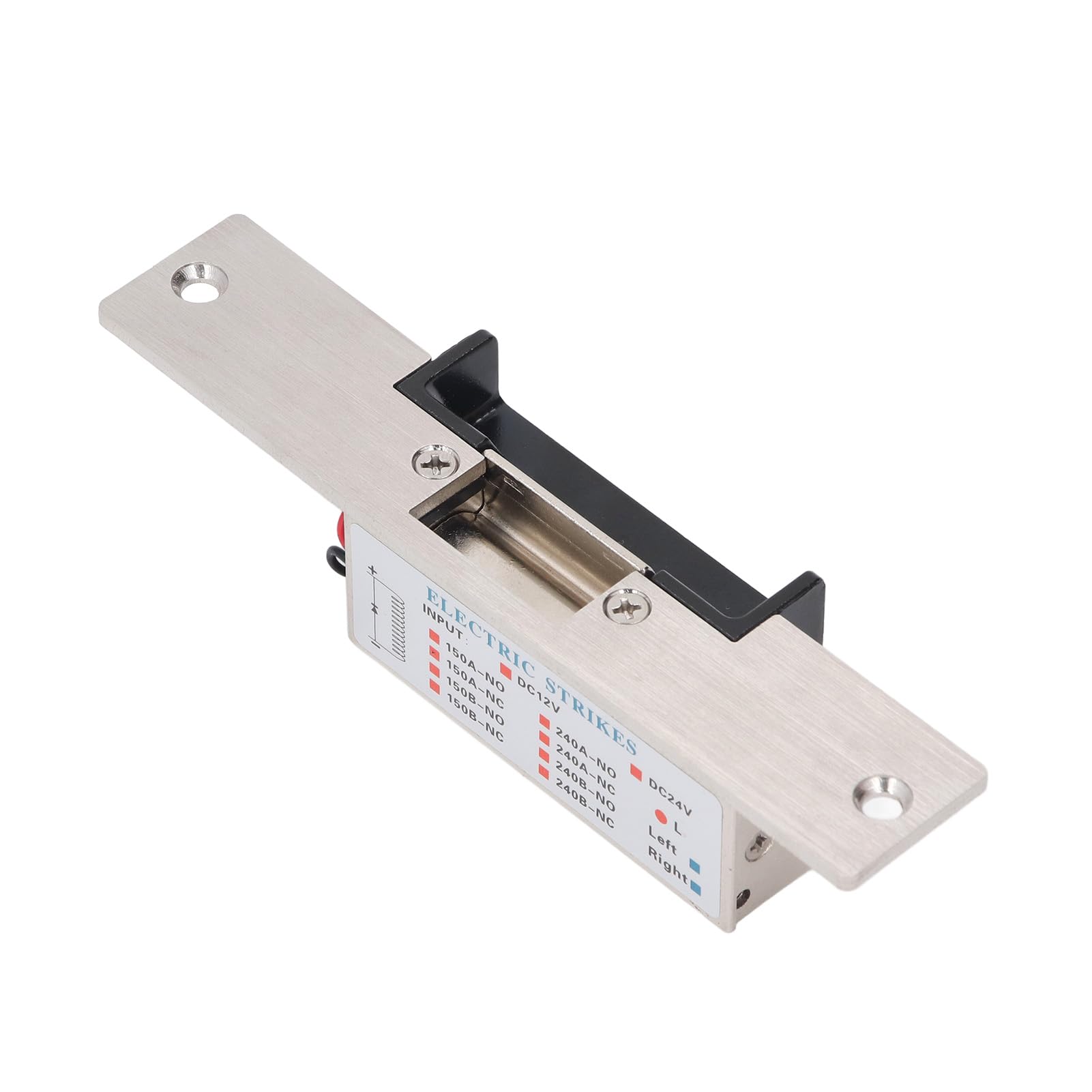 Elektrisches Türöffnerschloss, Elektrisches Schließblech, Elektrischer Türöffner, Ausfallsicherer Mechanismus, 12-V-Zugangskontrollsystem mit Edelstahl-PVC für Metall- und