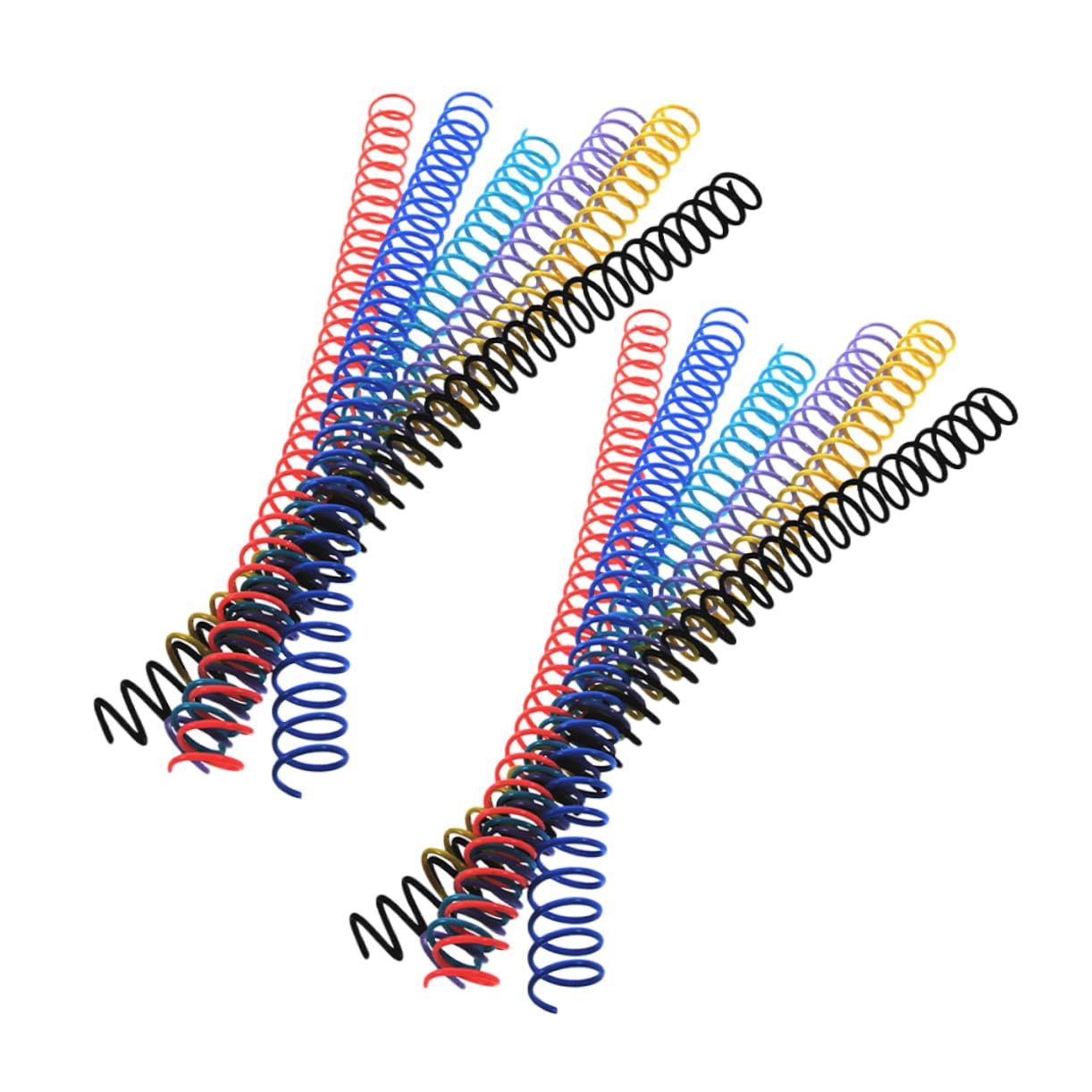 Uonlytech 5 Ensembles Livre De Bobine Spirale Fournitures De Reliure Épines De Reliure De Fil Cercles De Classeur Carnet De Notes Obligatoire Bobines De Liaison Lâche Plastique 12 Pièces * 5