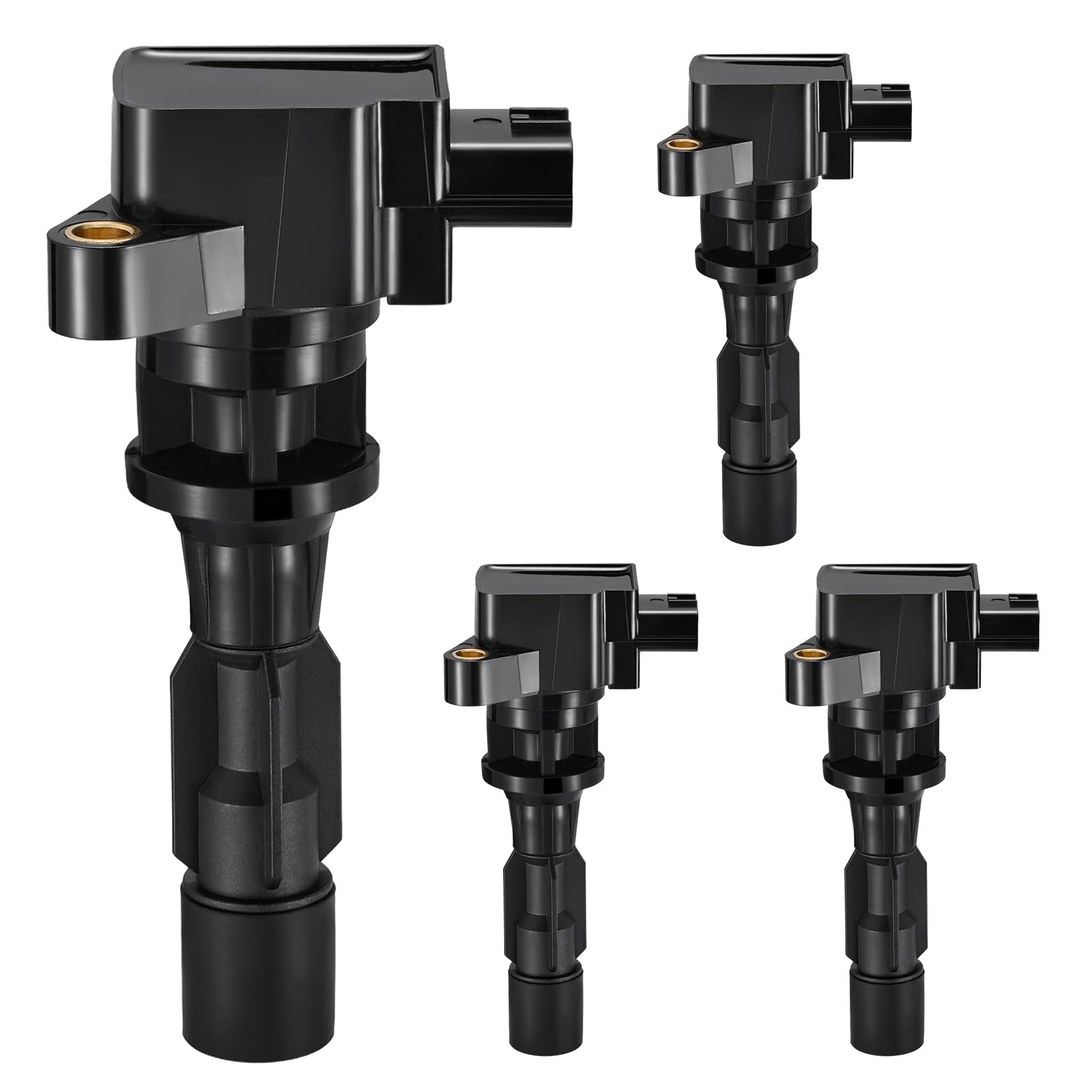 4-Pack UF604 Ignition Coils Compatible with Mazda 2010 2011 2012 2013 3, Compatible with Mazda 2008 2009 2010 2012 2013 2014 2015 5, 2.3L 2.5L L4 - Replaces 1788386 5C1742 9212174 GN10623
