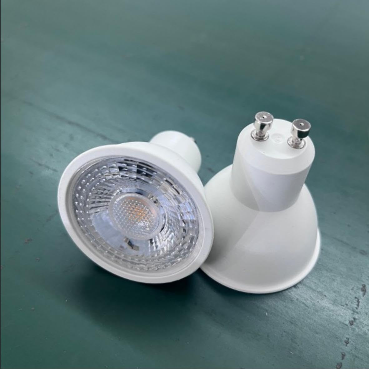 Bombilla LED GU10 5W 7W 9W Foco de alto brillo, 2700K Blanco cálido, ángulo de haz 38° /120°, AC85-240V para Cocina Iluminación de Riel del Salón (7W-Tapa plana 120°/Luz blanca 6500K)