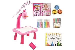 Lumi Hero Kids Projector Table: Unleash Creativity with Light, Music, and Sketching!