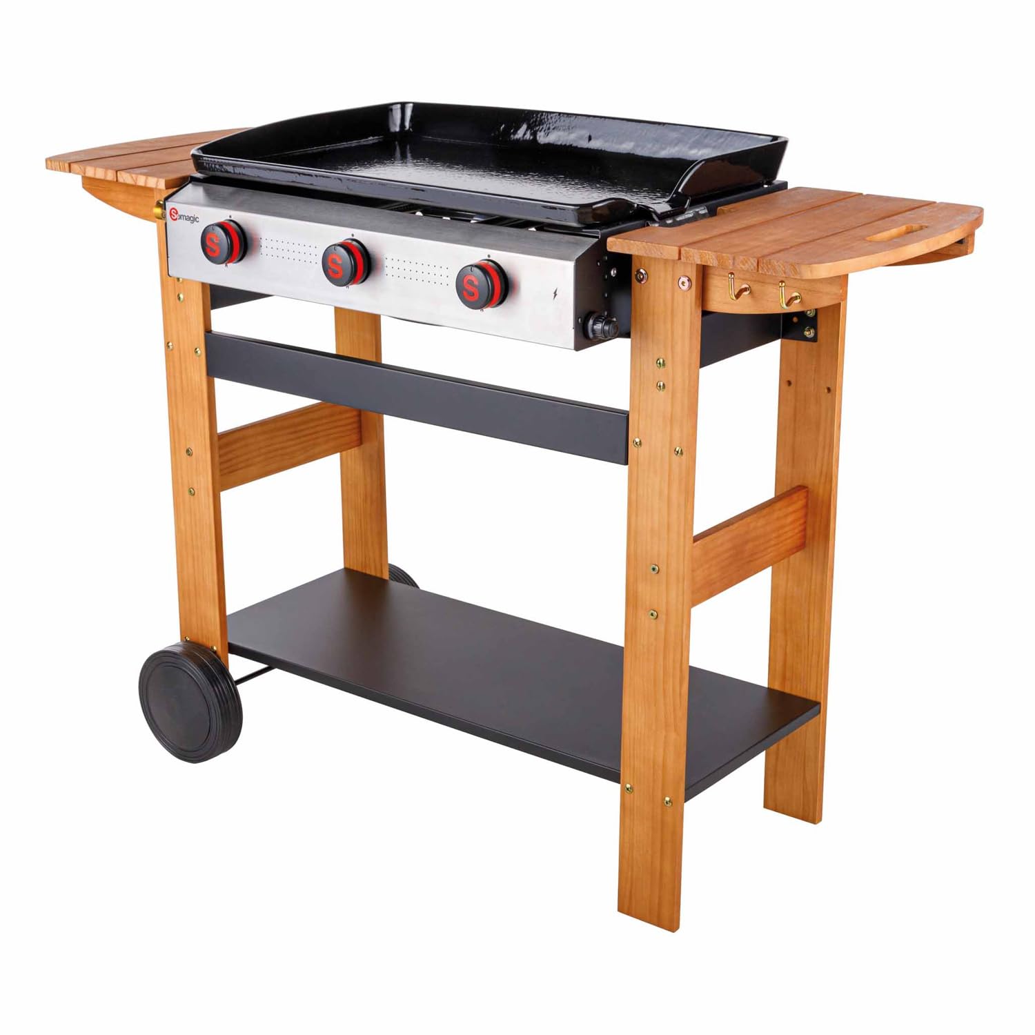 Somagic Plancha de Asar a Gas San Sebastian 3 quemadores 8kW