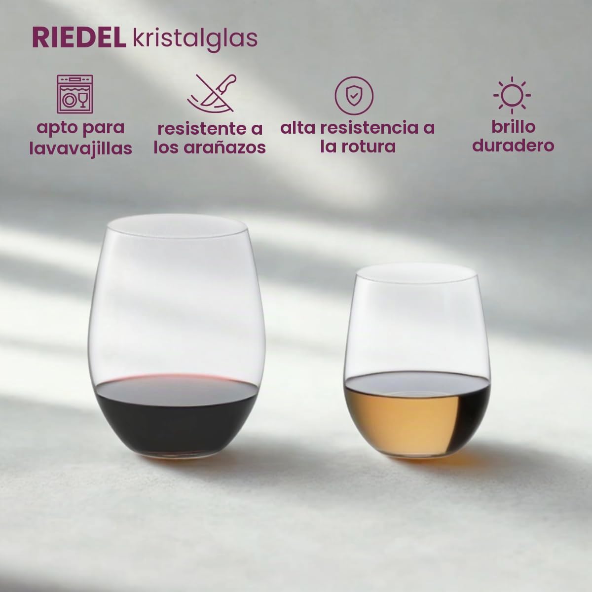 Riedel 5414/80 - The O Wine Tumbler, Cabernet Compra 8 Número 6" 8 Copas de Vino Tinto