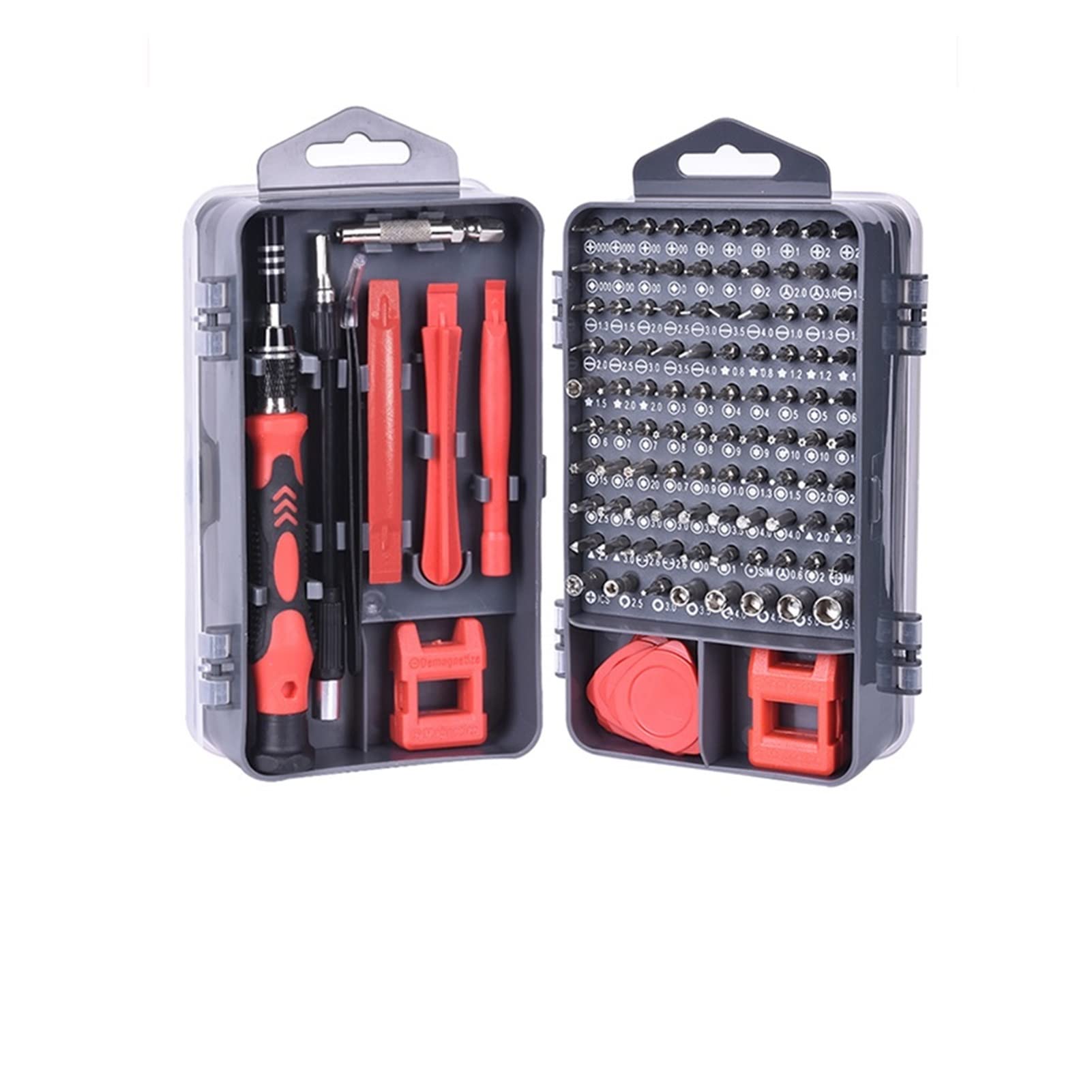 Destornillador con mango antideslizante y punta magnética. Juego de destornilladores 135 en 1 Destornillador de precisión Bits magnéticos Kit de herramientas de reparación de teléfonos portátiles DIY