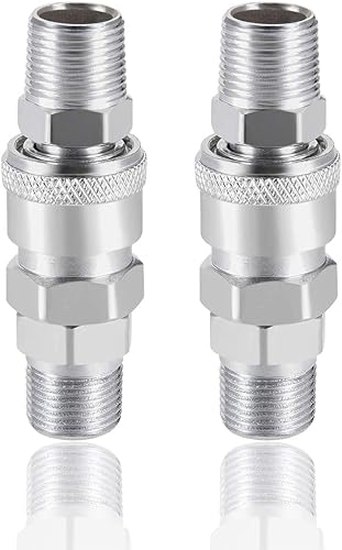 NACX SM30 + PM30 Air Tool Lavadora a presión Hembra Enchufe Acoplador de Alto Flujo G38 Conexión Rápida 2 Unidades NACX SM30 + PM30 Air Tool Lavadora a presión Hembra Enchufe Acoplador de Alto Flujo G38 Conexión Rápida 2 Unidades