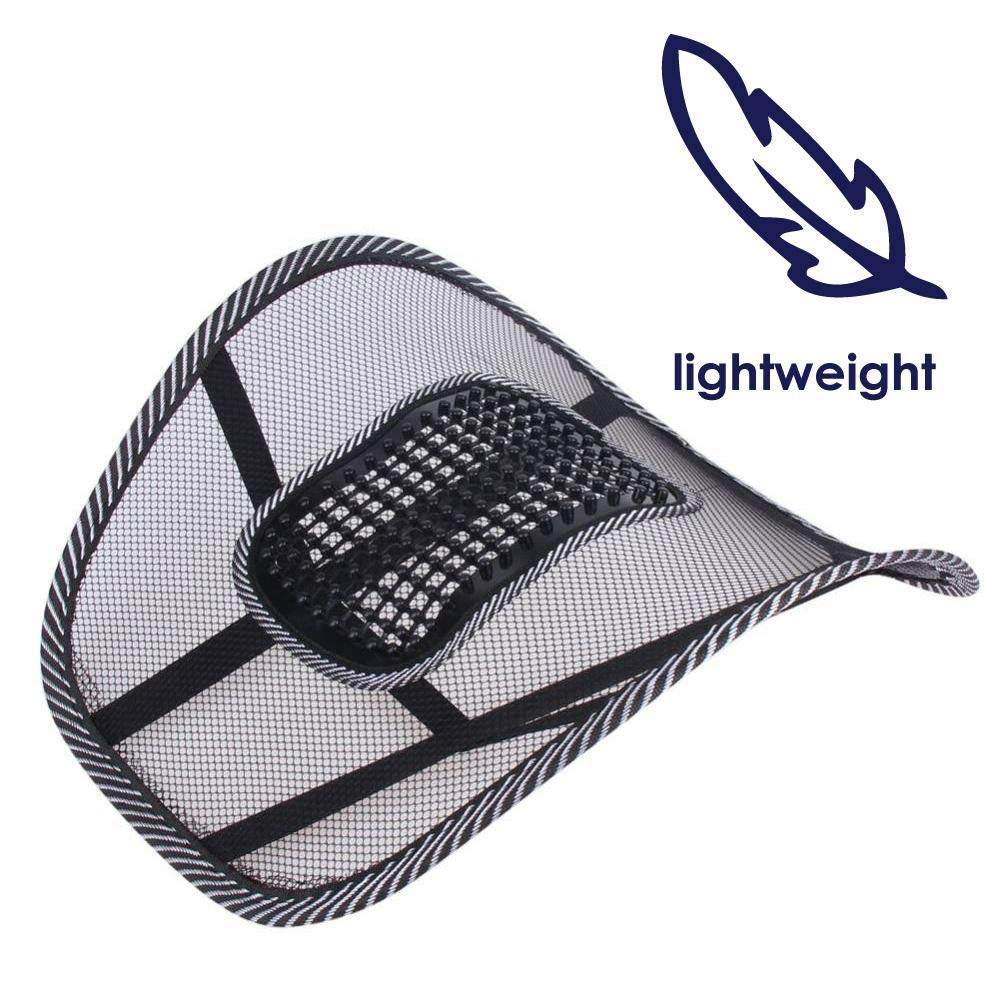 Credly Universal Back Rest with Mesh Support Posture Support & Lumbar Support Pillow, Back Pain Support Cushion, Car Cushion