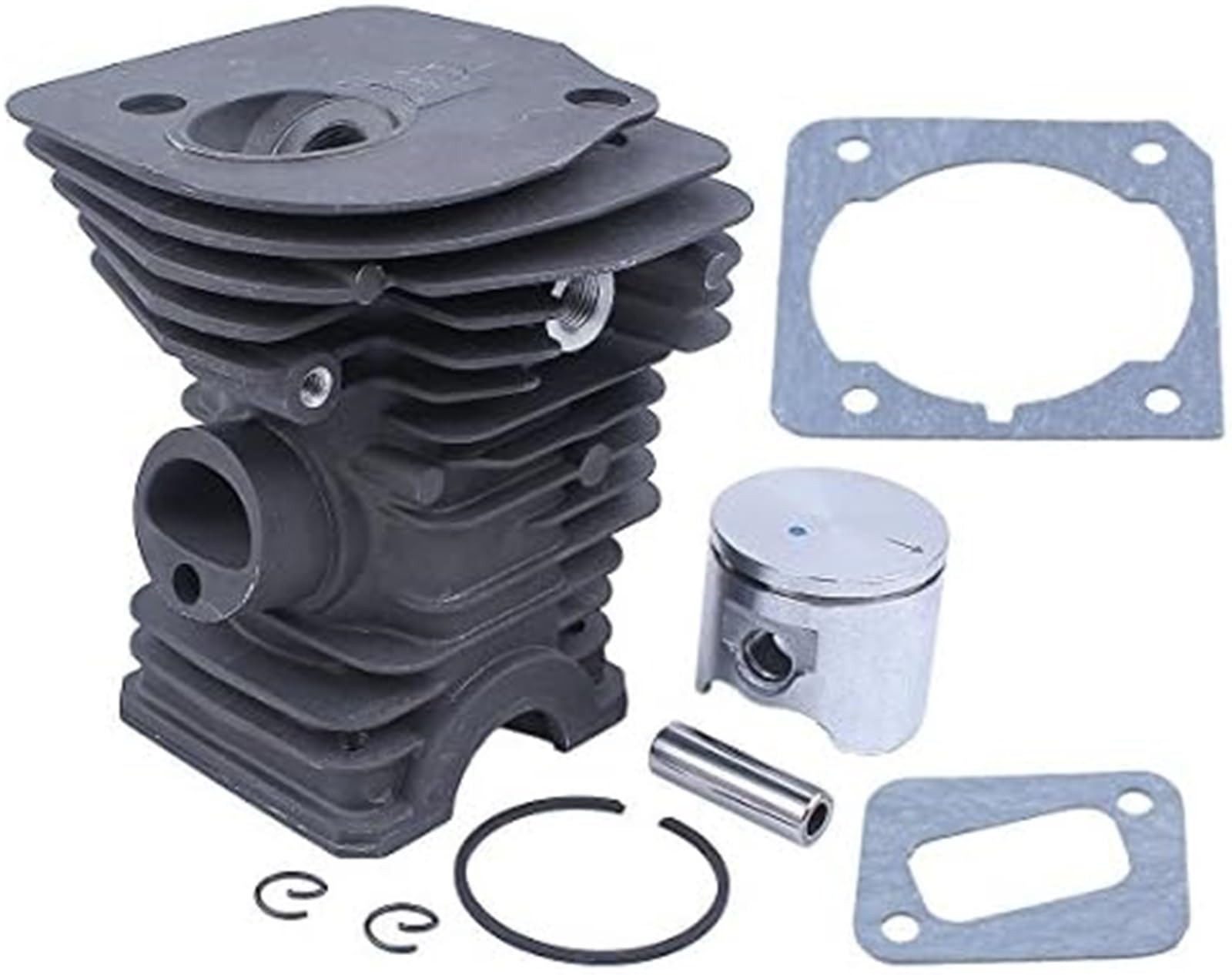 Zestaw tłoka cylindra platerowanego Nikasilem (42 MM) z uszczelką, do piły łańcuchowej Husqvarna, 340 345 E 350EPA, JONSERED, CS 2141 2145 2150 Wymiana pierścienia tłokowego kosiarki
