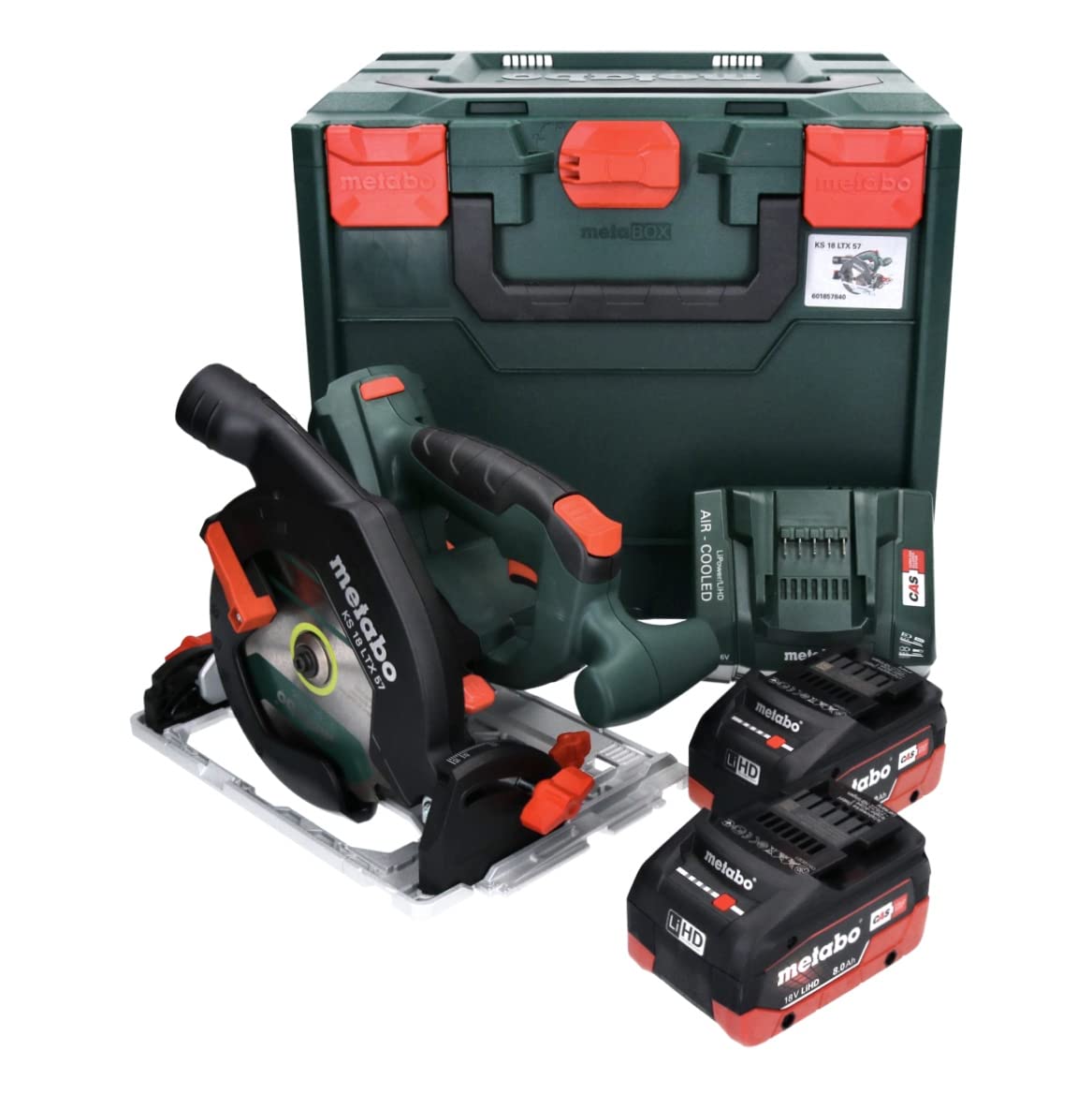 Metabo Akumulatorowa ręczna pilarka tarczowa KS 18 LTX 57 (601857810) MetaLoc 18 V 2 x 8 Ah LiHD + ASC 145