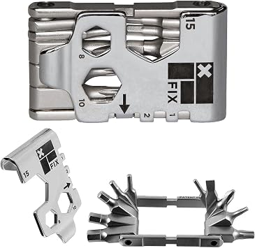 Fix Manufacturing Wheelie WrenchTM Bike Tool Compact and Portable Multi Tool for Bicycle Repair and Maintenance Perfect to fix Most Road, Mountain, and BMX Bikes