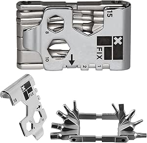 Fix Manufacturing Wheelie Wrench™ Bike Tool Compact and Portable Multi Tool for Bicycle Repair and Maintenance Perfect to fix Most Road, Mountain, and BMX Bikes