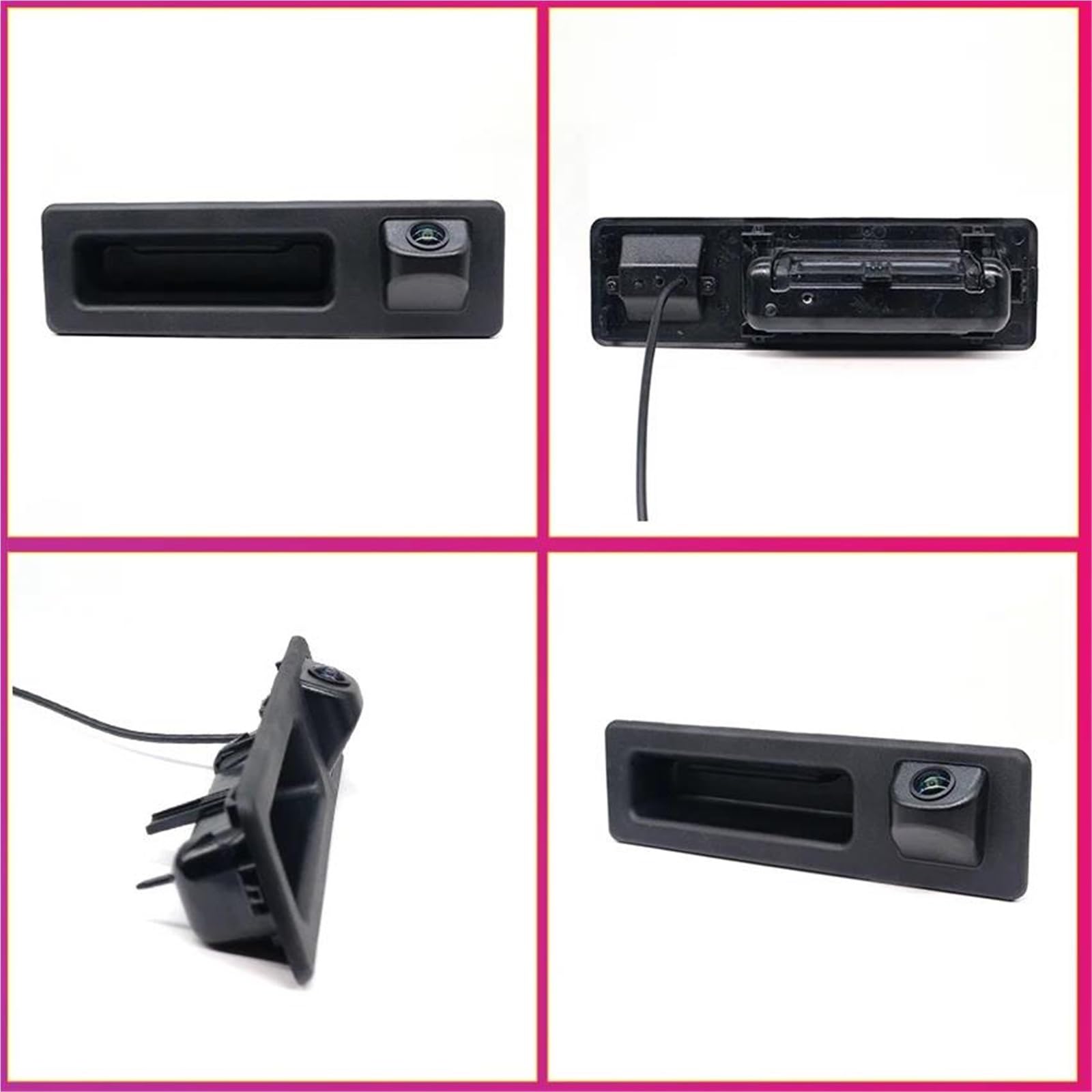 para BMW 5 Series F10 F11 3 F30 F31 F32 X3 F25 Trayectoria 170 Grados 1080 × 720P AHD Visión Nocturna Cámara De Trasera del Vehículo Auto Cámara Trasera(B Dynamic Guidelines)