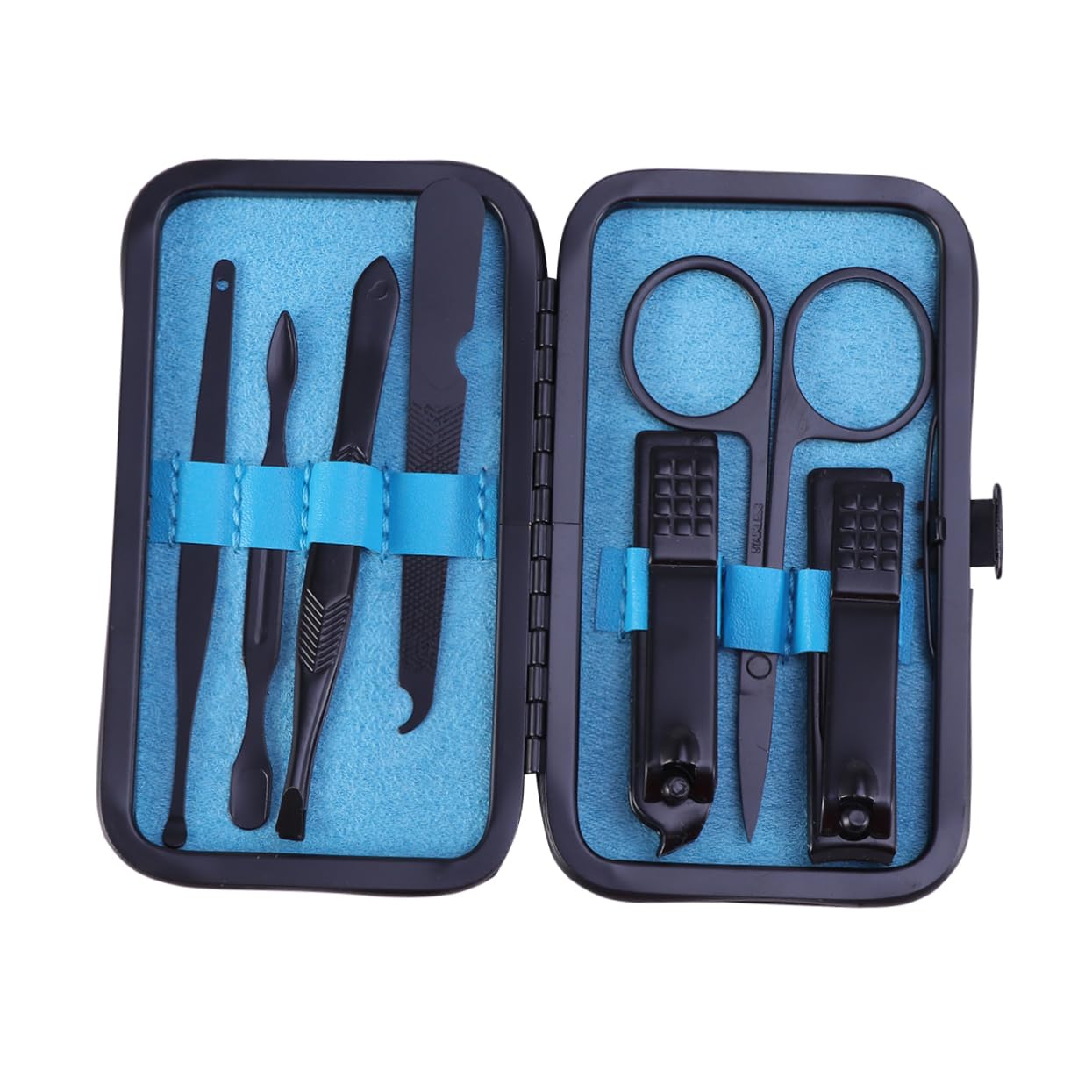 Healeved 21pezzi Manicure e Pedicure Kit Completo Di Strumenti Per La Delle Unghie Inossidabile Colore Blu Per Viaggi e Uso Quotidiano