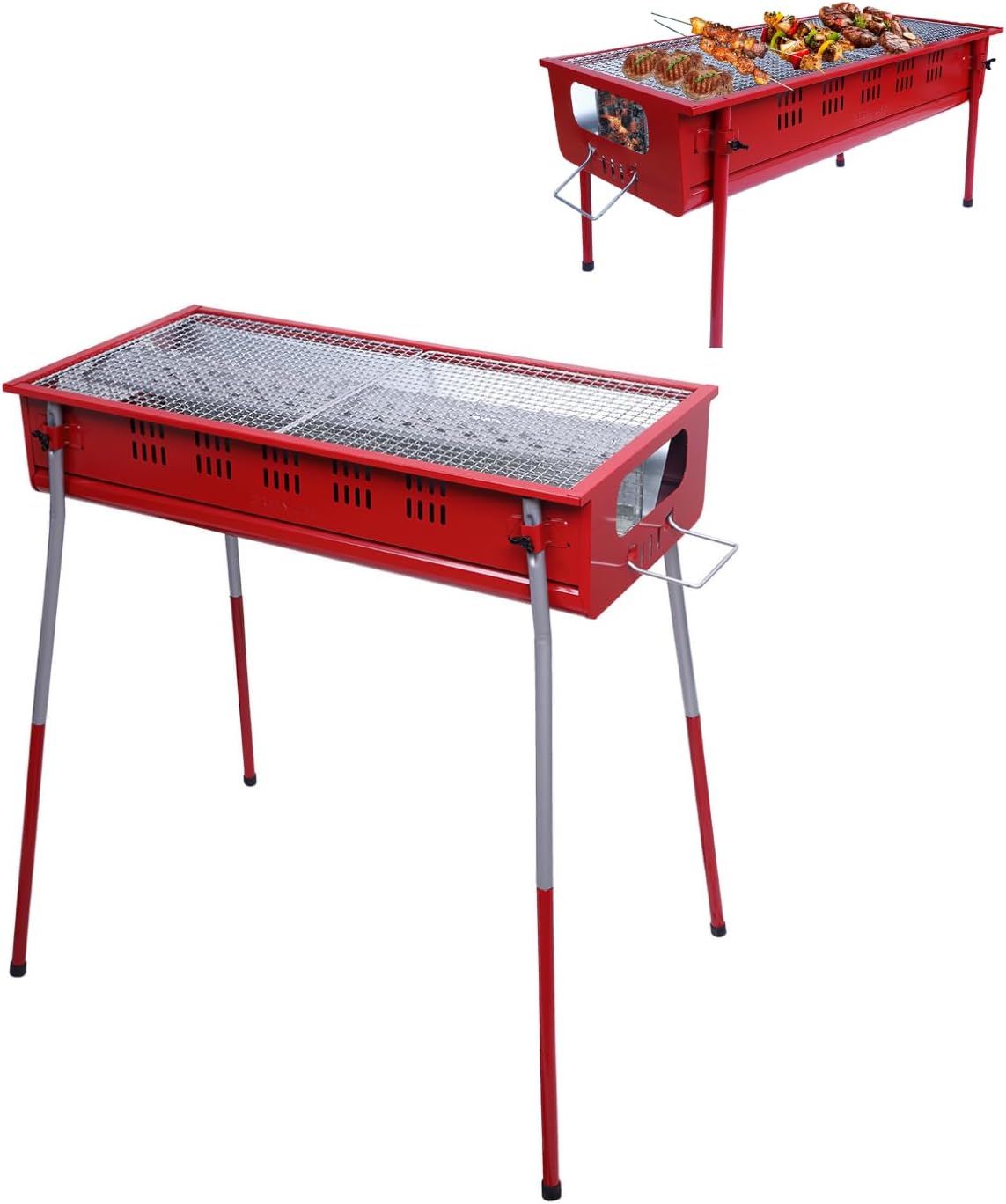 Procamp | MADE IN JAPAN | Smokeless Charcoal Barbecue - Rust Resistant Portable BBQ Grill | Cooks for 5-7 Persons | Easy to Dismantle Grill for Outdoor Camping, Patio Cooking, BBQ Party