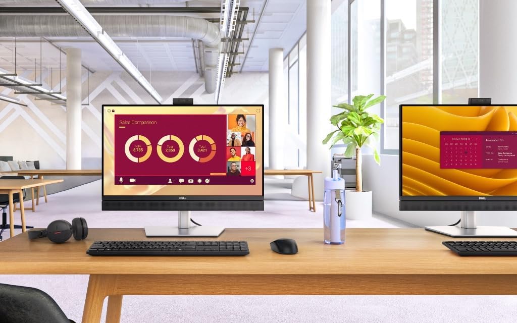 Dell Pro 24 All-in-One Plus Desktop Computer, 23.8” FHD Display, Intel Core Ultra 9 285, 32GB RAM, 1TB NVMe SSD, Webcam, USB-C, HDMI, DisplayPort, Wi-Fi 6, Bluetooth, Windows 11 Pro