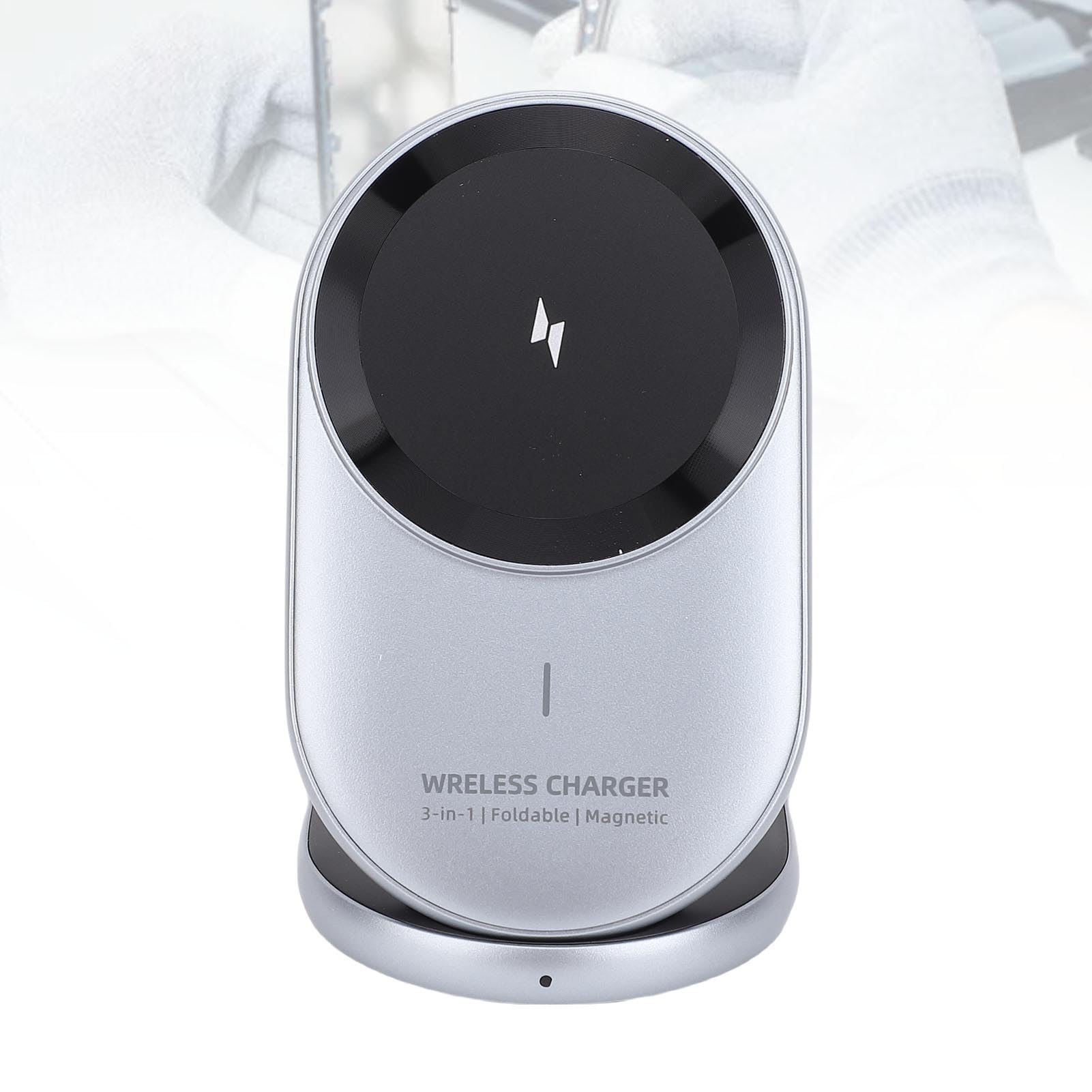 Ejoyous Stazione di Ricarica Wireless, Ricarica Rapida 15W per Telefono
