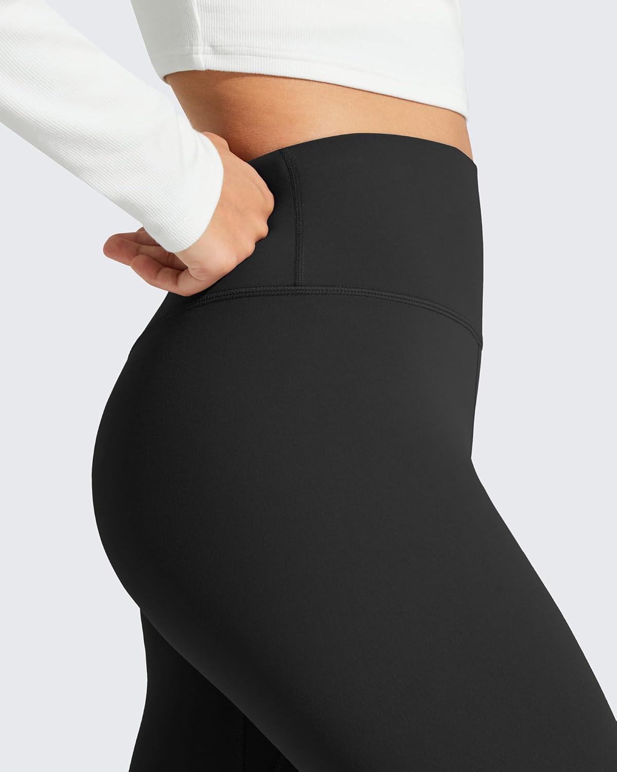 G4Free BareFeel Fleece Lined Leggings for Women High Waisted Thermal Lounge Yoga Pants with Back Pocket 25"/27"/29" - Image 4