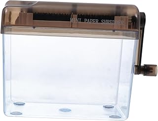 Gogogmee Trituradora De Papel Trituradora De Papel Doméstico Mini Trituradora De Papel Trituradora Manual Para Trituradora De Papel Manual Para Casa Trituradora Manual Abs Preta