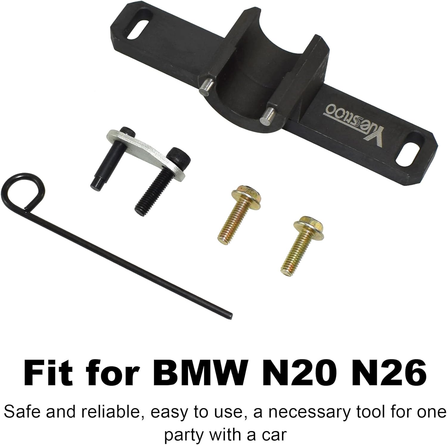 2801 Flywheel Holder Flex Plate Lock Tool & 7676 Oil Seal Repair Kit with Balance Shaft & Oil Pump Alignment Tool Set, Compatible with BMW N20 N26 Engines