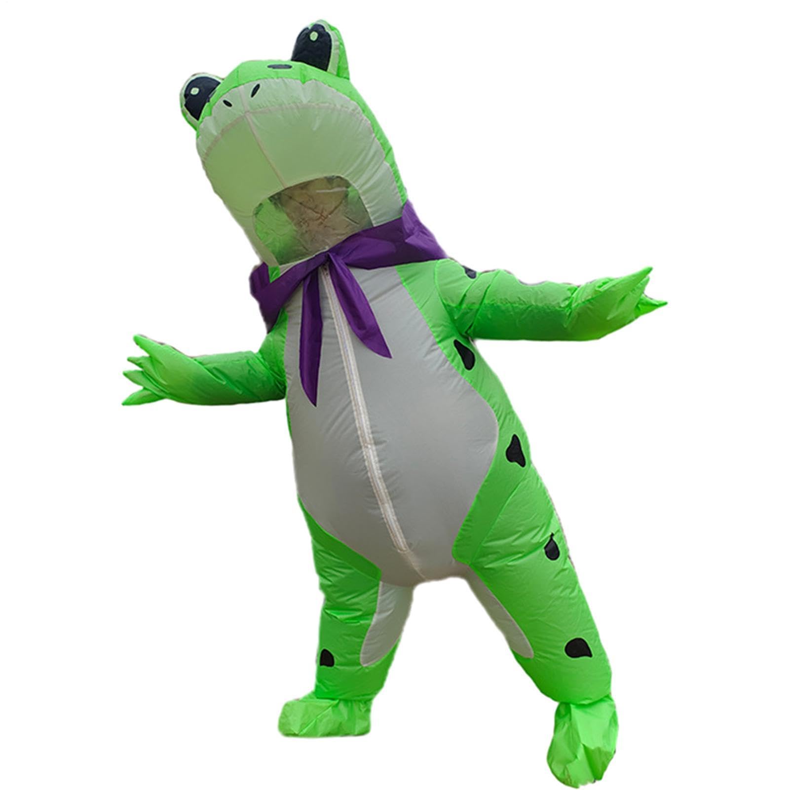 Żaba w kostiumie na Halloween,Żaba w kostiumie na Halloween wodoodporny | Kostium dmuchanego powietrza Dla mężczyzn kobiety dorosły Halloween Christmas Party Cosplay wysadzić nadmuchi