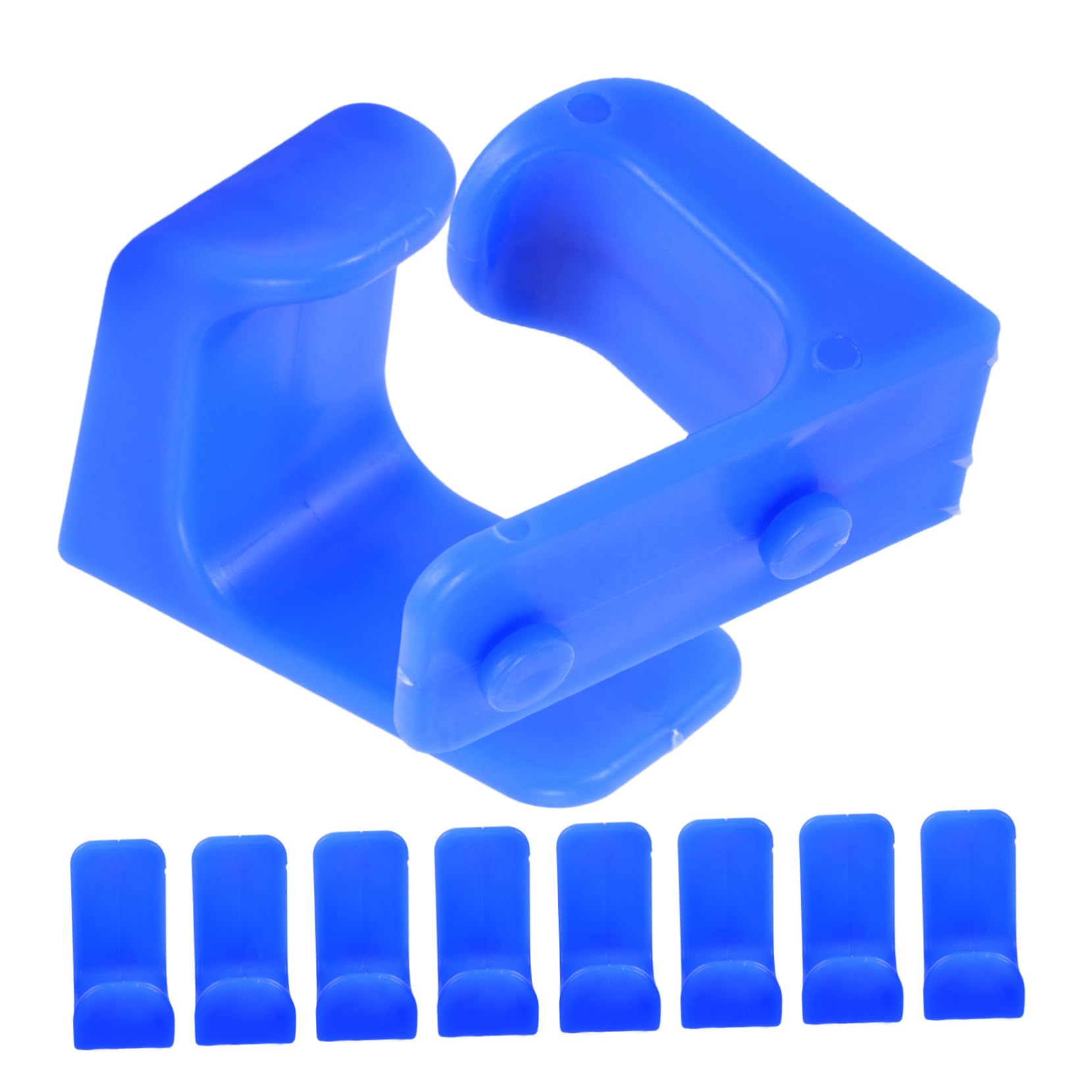 OKUMEYR Desk Bag Hooks 10pcs Plastic Purse Hanger Holder Non-Drilling Non-Slip Lightweight Bag Hanger for Table Student