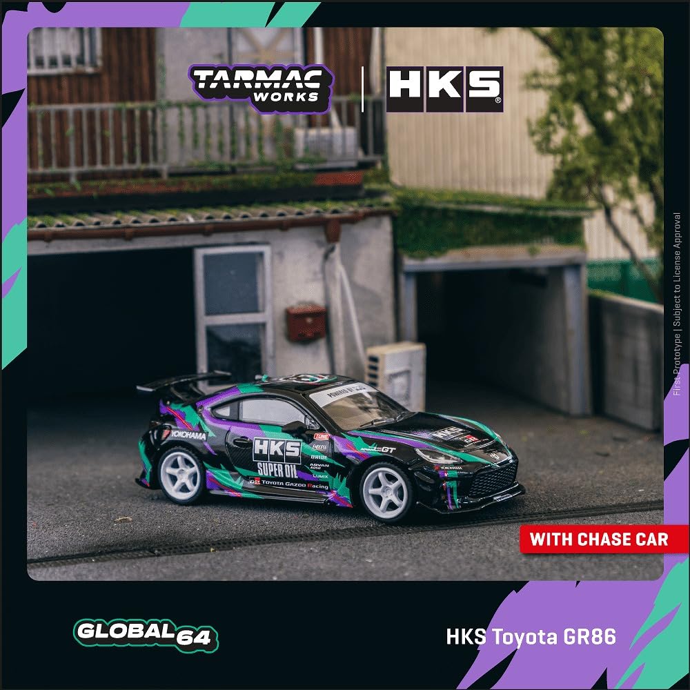 Amazon | TARMACWORKS 1/64 HKS Toyota GR86 Black 完成品 T64G-038-BK