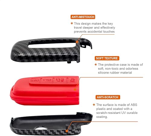 Miniatura 4 de Funda para llavero compatible con Hyundai Azera Elantra GT EQUUS Genesis Coupe Santa FE Sonata Tucson Veloster para KIA Borrego Forte Sorento Soul