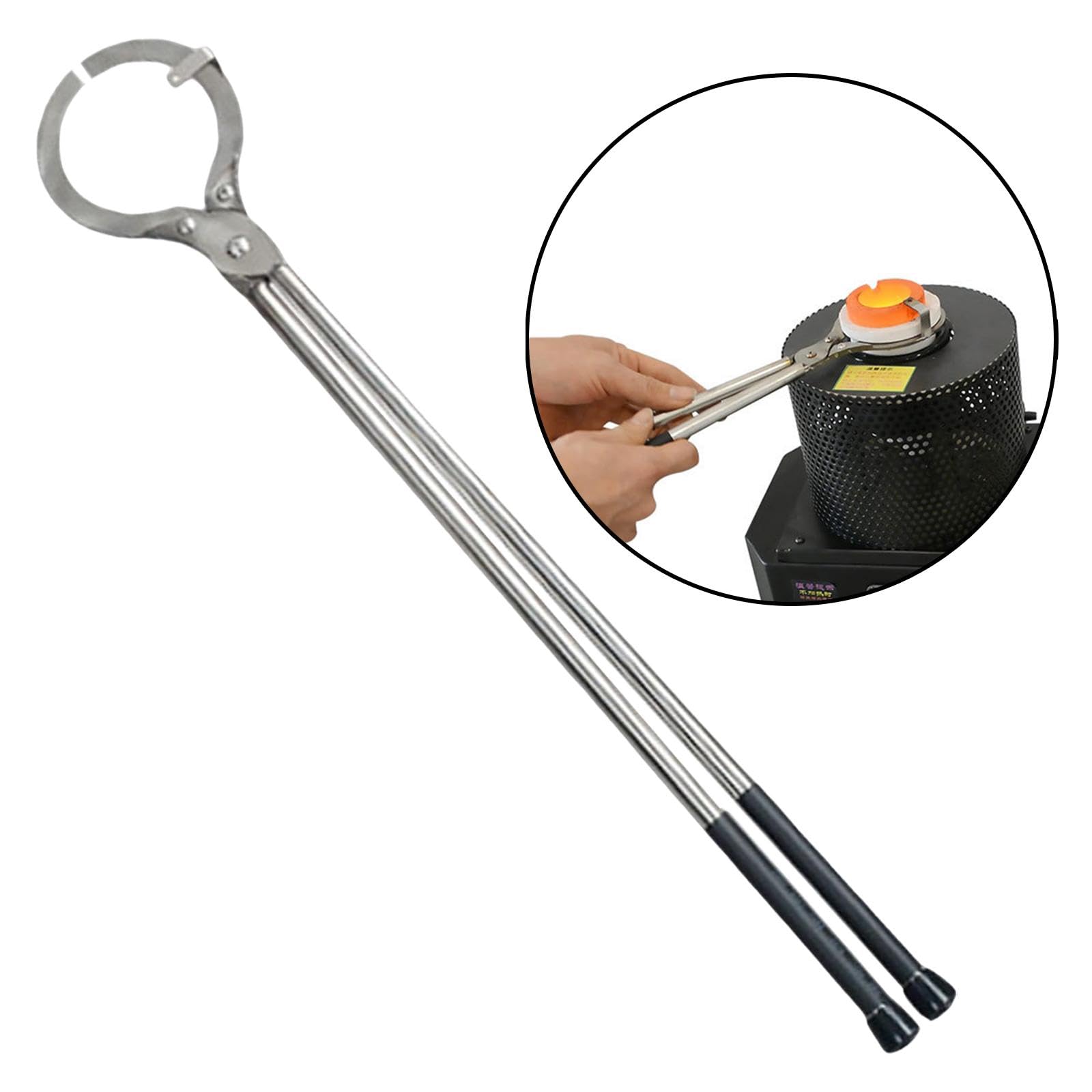 3 Set Schmelzzange Zange Gold Silber Metallmaterialien 550mm x 113mm bis 4kg, Clipset 4kg