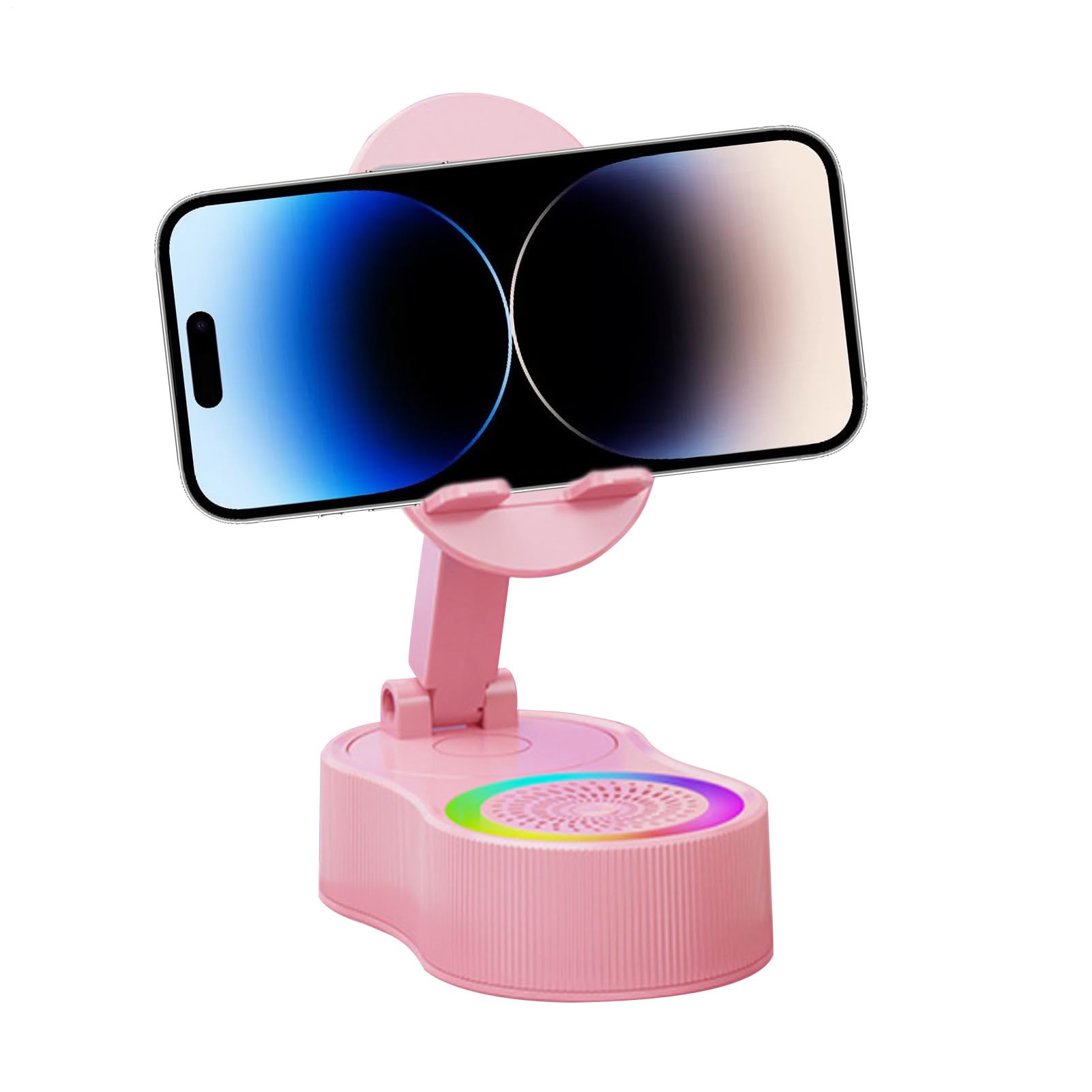 Enceinte à induction et support téléphone avec éclairage RGB pour streaming - 8