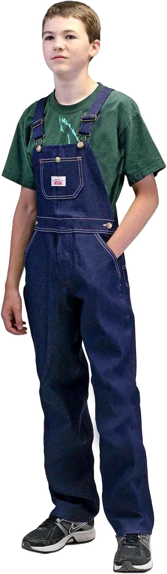 USA-Made Youth Denim Bib Overall by Round House