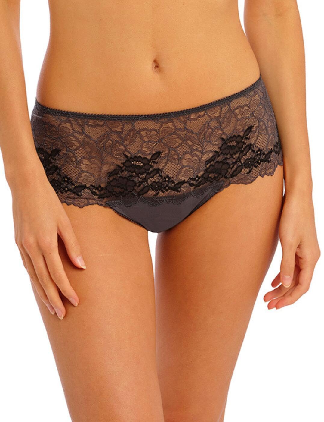 Wacoal 135006 Lace Perfection Short Brief - 135006 Charcoal