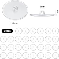 Yphzmtz 30 db Átlátszó Öntapadós Mini Mennyezeti Horog Konyha Fürdőszoba Falra 2