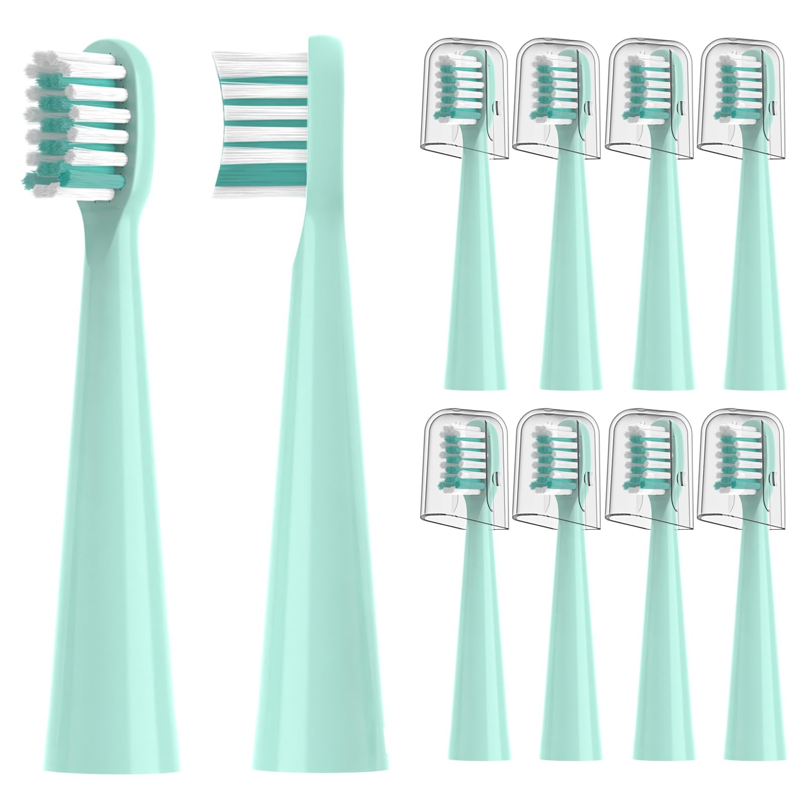 10PCS Toothbrush Replacement Head Compatible with Vekkia Kids Blue Dragon Electric Toothbrush, Soft and Comfortable for Children's Teeth and Gums