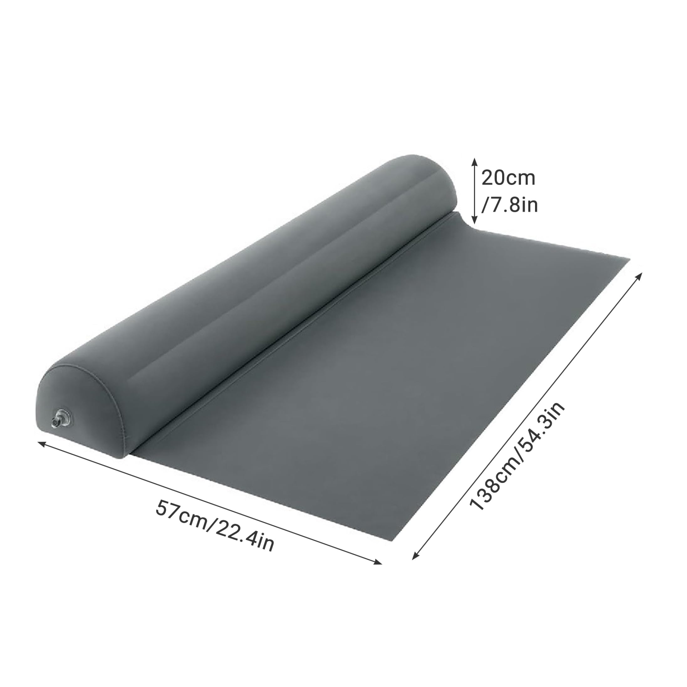 2 uds., rieles de Cama inflables, Parachoques portátiles para Cama de niño pequeño para Viaje, Parachoques de Cuna fácil de Instalar para Viaje de Vacaciones, Gris
