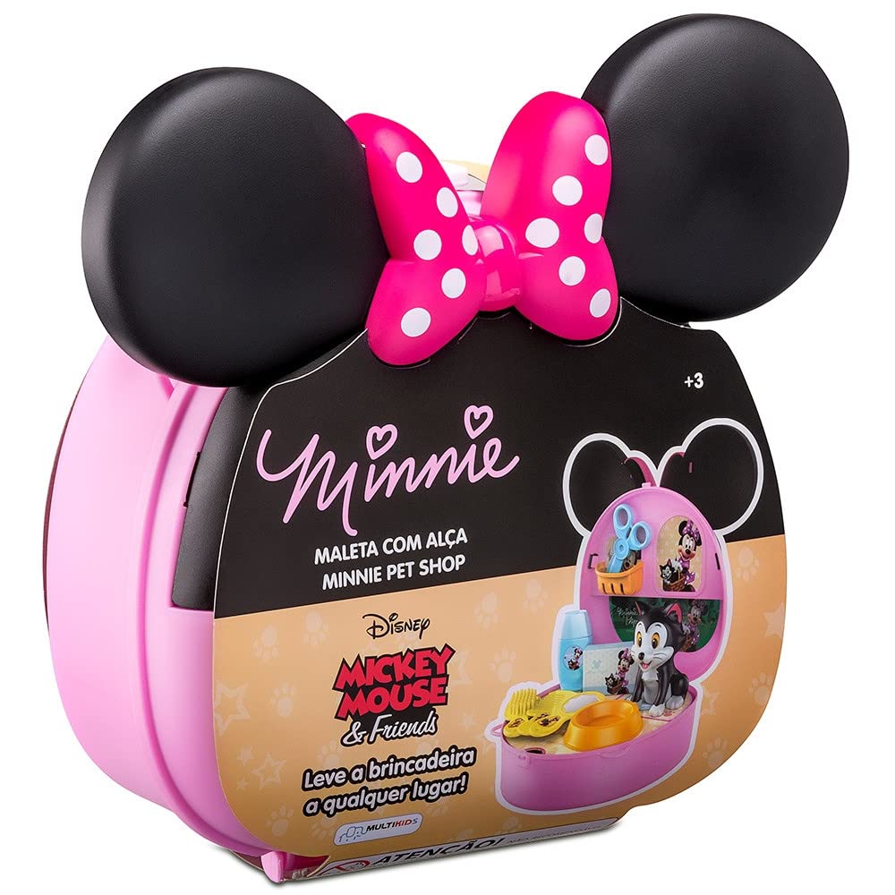 【minnie】 Maleta com Alca Minnie Cabeleireira Com Acessorios Multikids