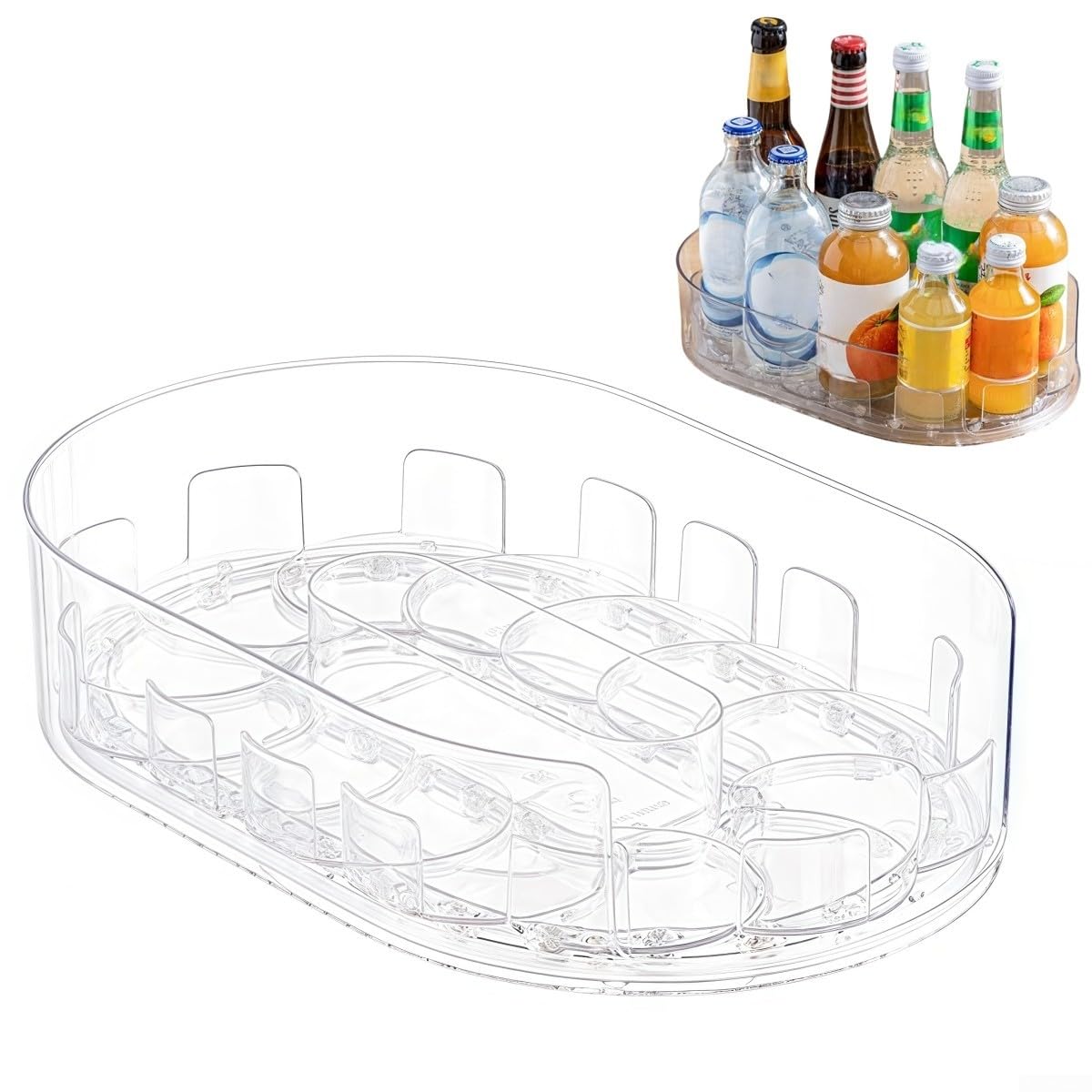 Organizador Giratorio para Condimentos 33cm PET Transparente(Transparent)