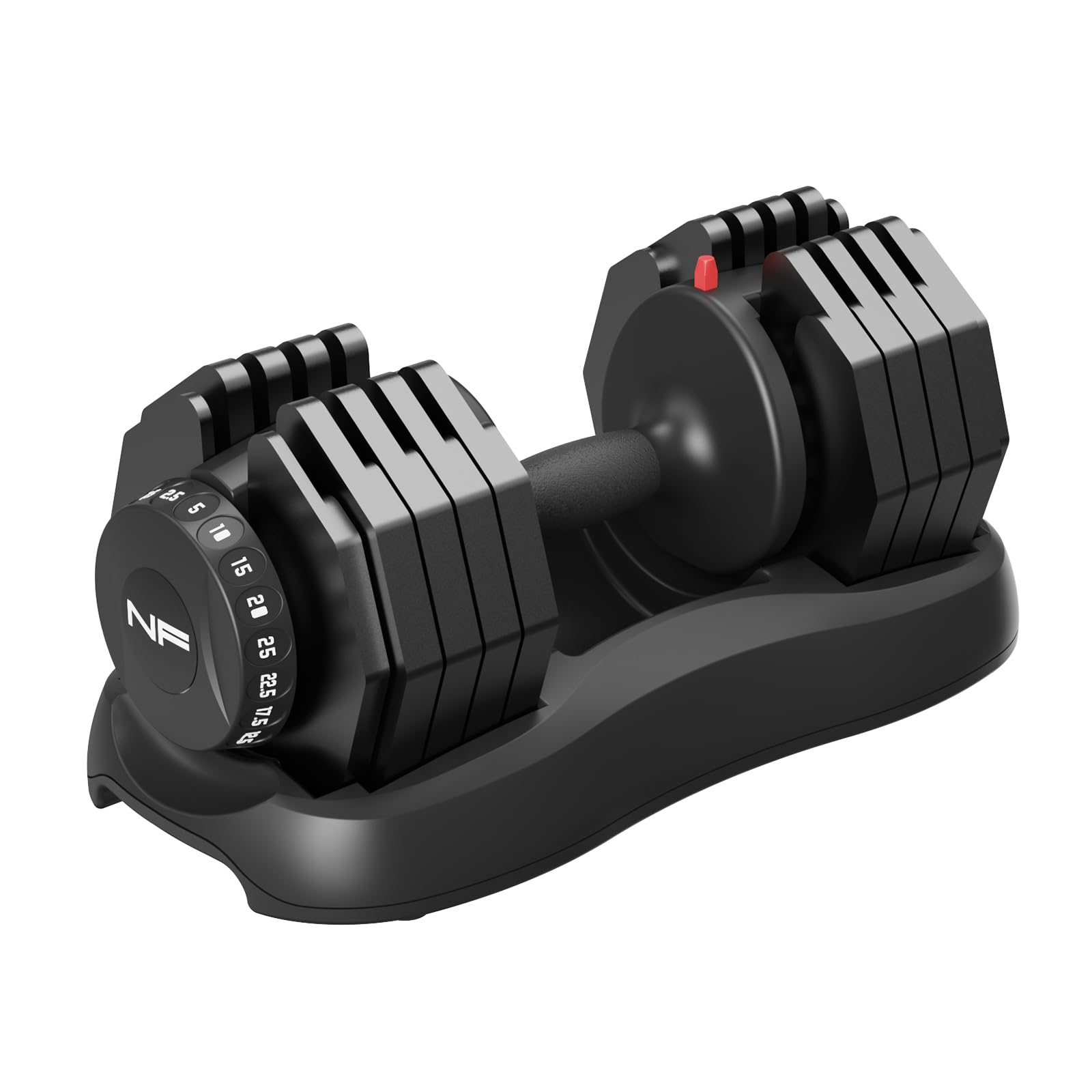 24kg/25kg Verstellbare Hanteln, Einstellbare Platzsparende Hanteln mit Rutschfestem Griff, Workout Fitness Hantel für Körpertraining