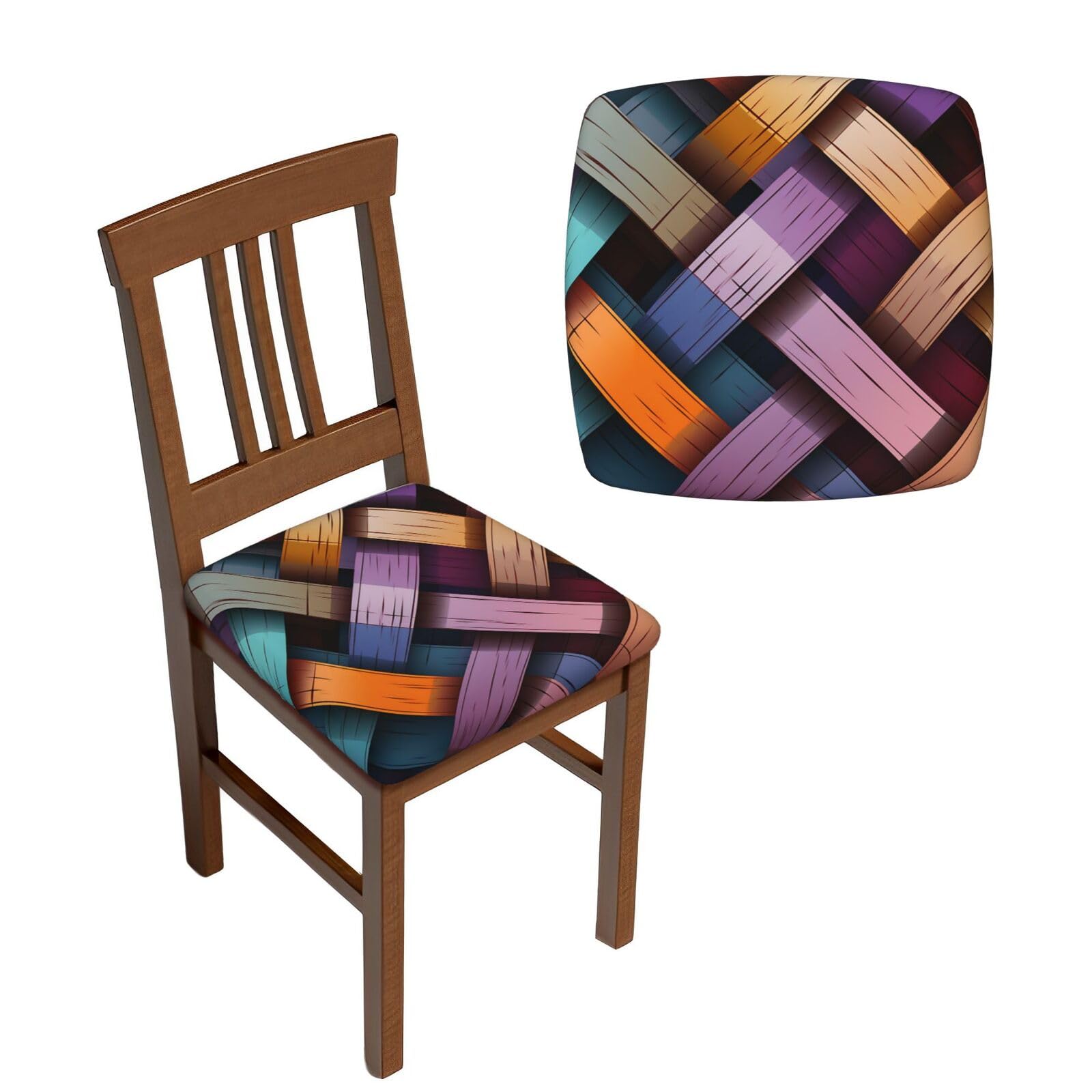 Lot de 6 housses de chaise de salle à manger colorées en sergé pour transformer votre intérieur