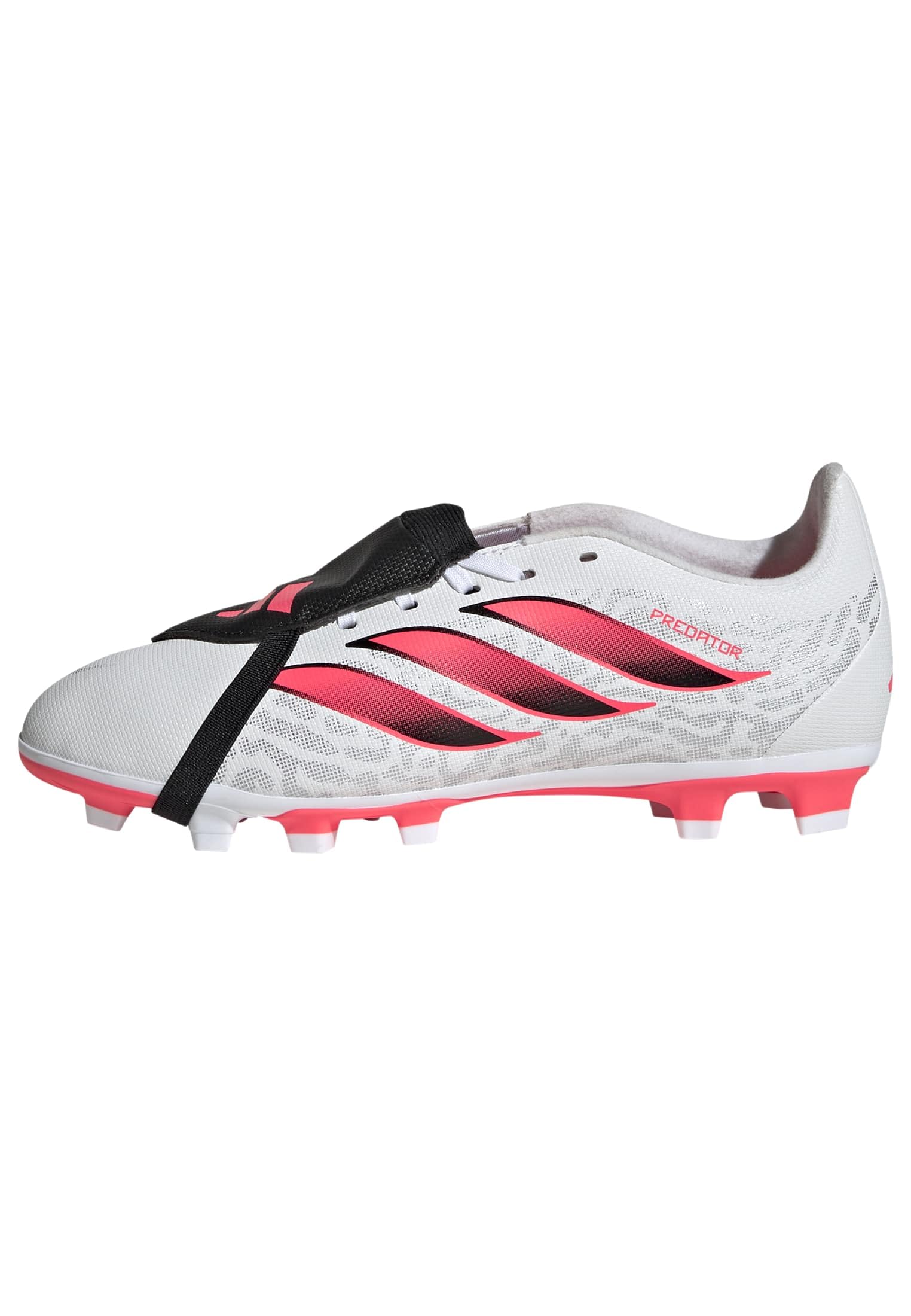 Adidas Boys White  Predator Fold-Over Tongue Club Firm Ground Football Boots in Size 1, Sports Direct