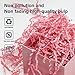 Corlcol 2LB Crinkle Paper Shred Filler for Gift Box Bag and Basket On Mother's Day(Pink)