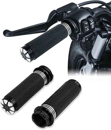 Vista 13 de TCT-MOTORPARTS Agarraderas eléctricas de 1 pulgada para manillar Harley Touring