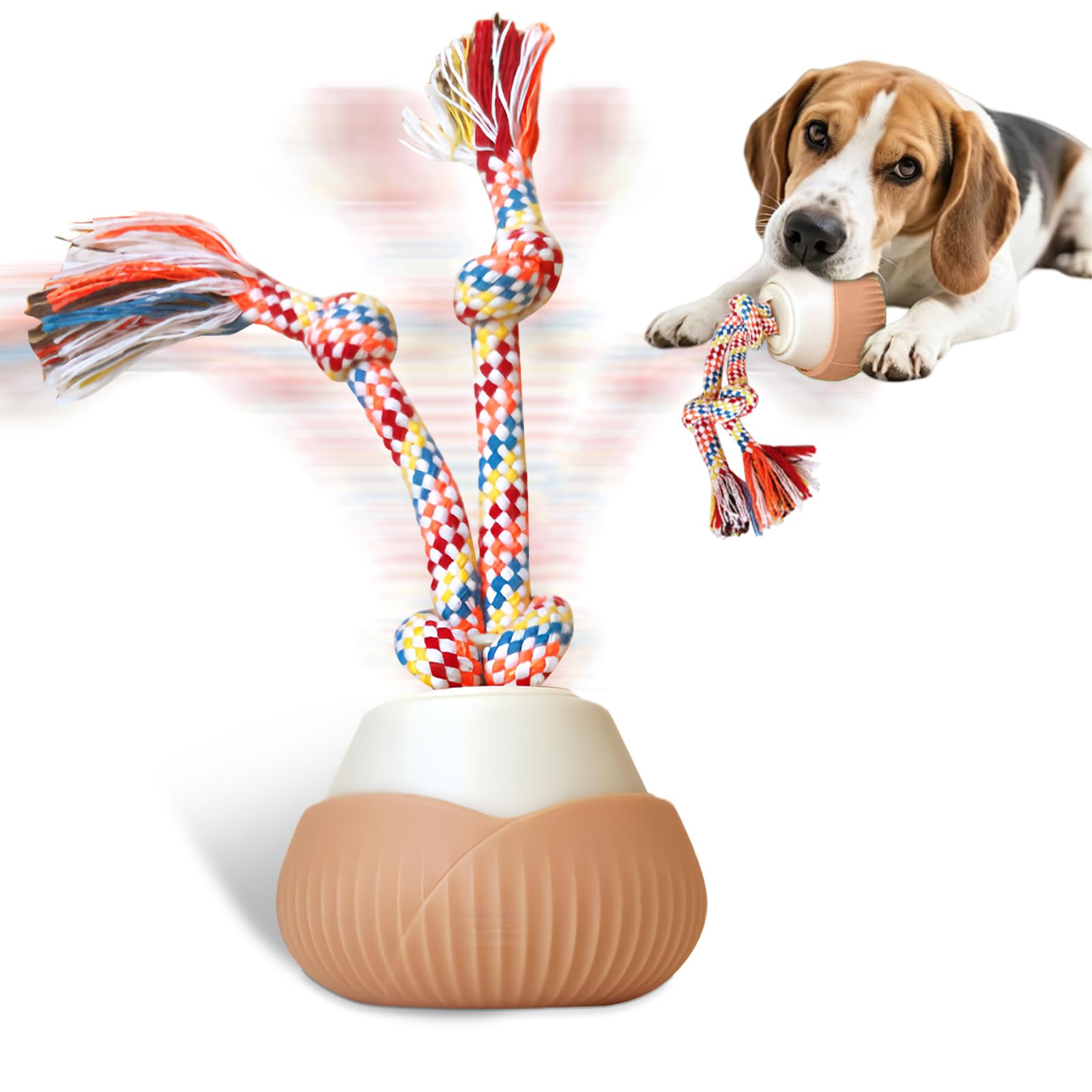 Supore Interactive Dog Toys Ball with Sound Recording Function, Moving Dog Toy for Small and Large Dogs, Chase Buddy Dog Birthday Toy with Bird Call for Relieving Boredom, Attracting Pet's Attention